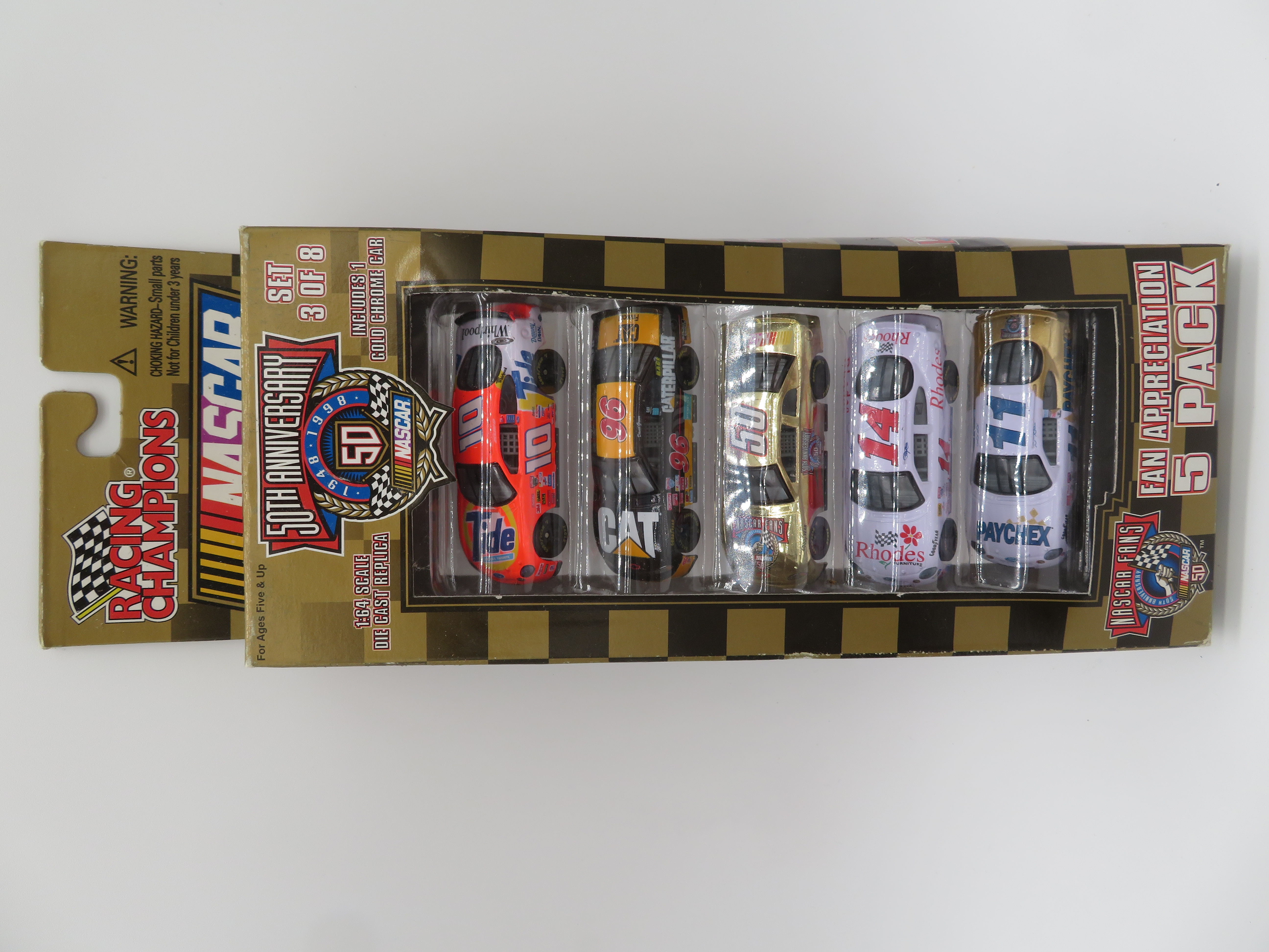 1998 Fan Appreciation 5 pack 1:64 Set 3 Of 8 Racing Champions