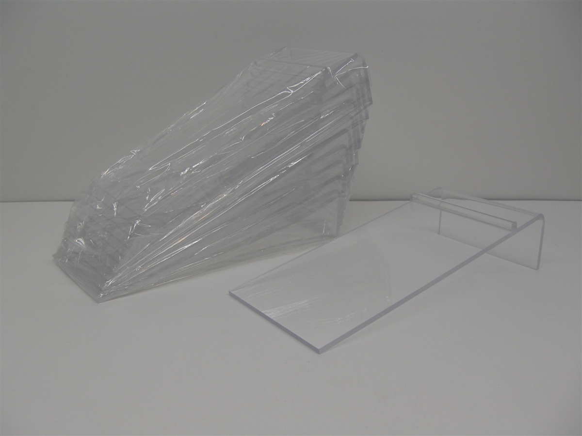 ACRYLIC DISPLAY SIDE RISERS 1/24 scale NO CAR PACK OF 10 