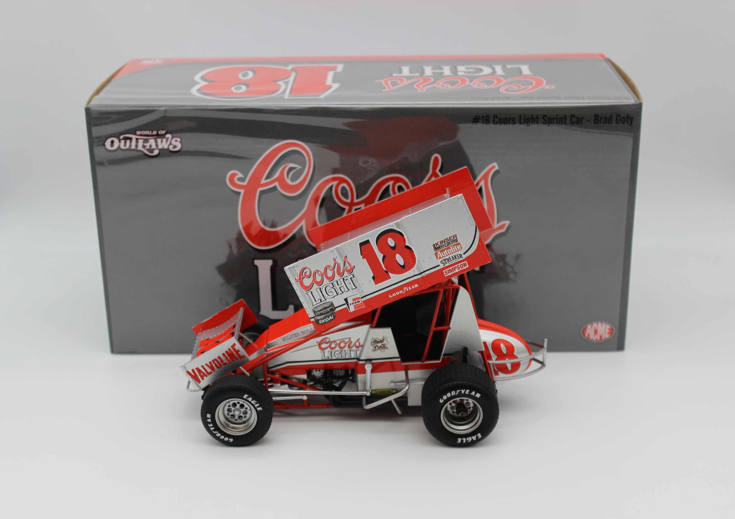 Brad Doty #18 Coors Light 1:18 Outlaw Legends Series Sprint Car