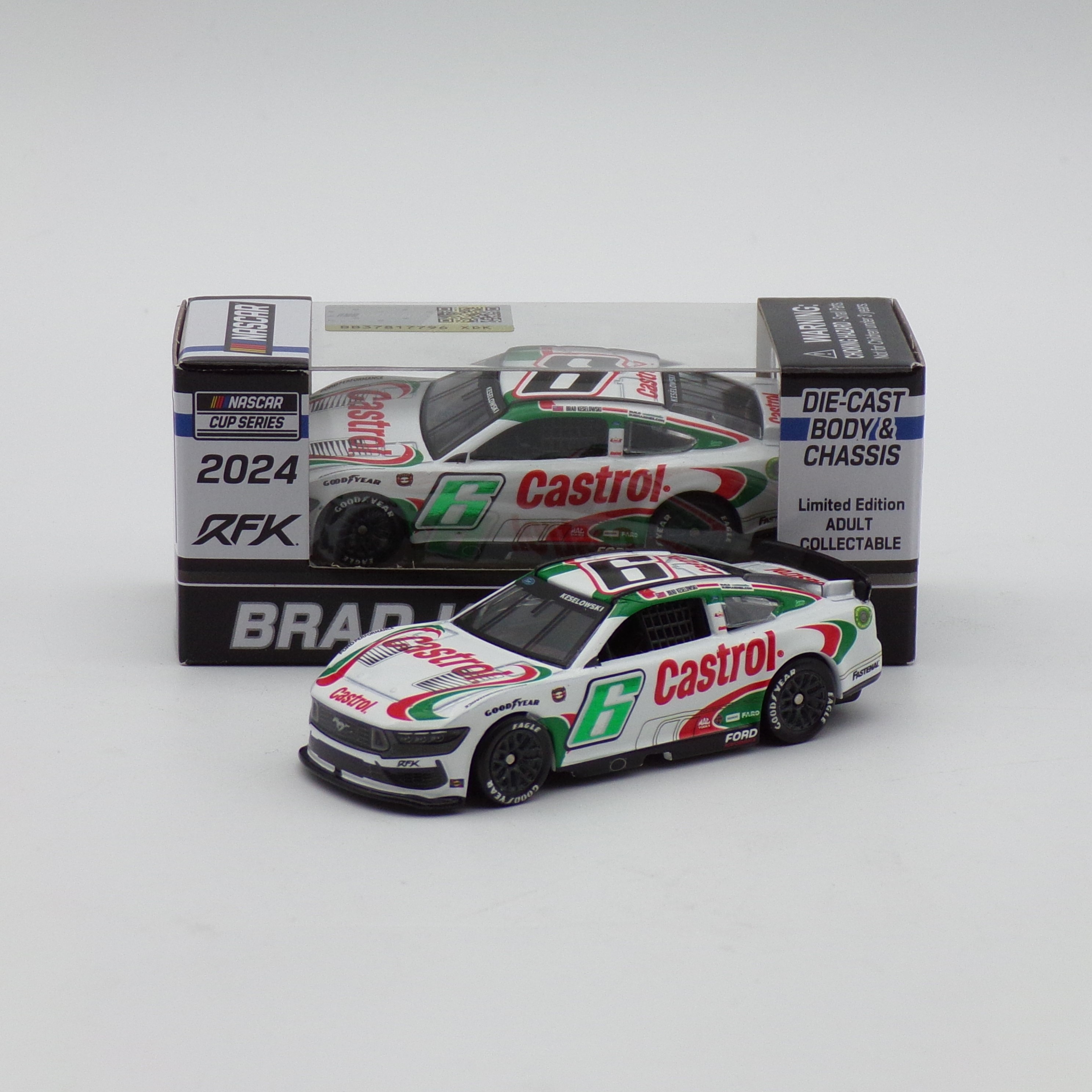 Brad Keselowski 2024 Castrol Throwback 1:64 Nascar Diecast Chassis