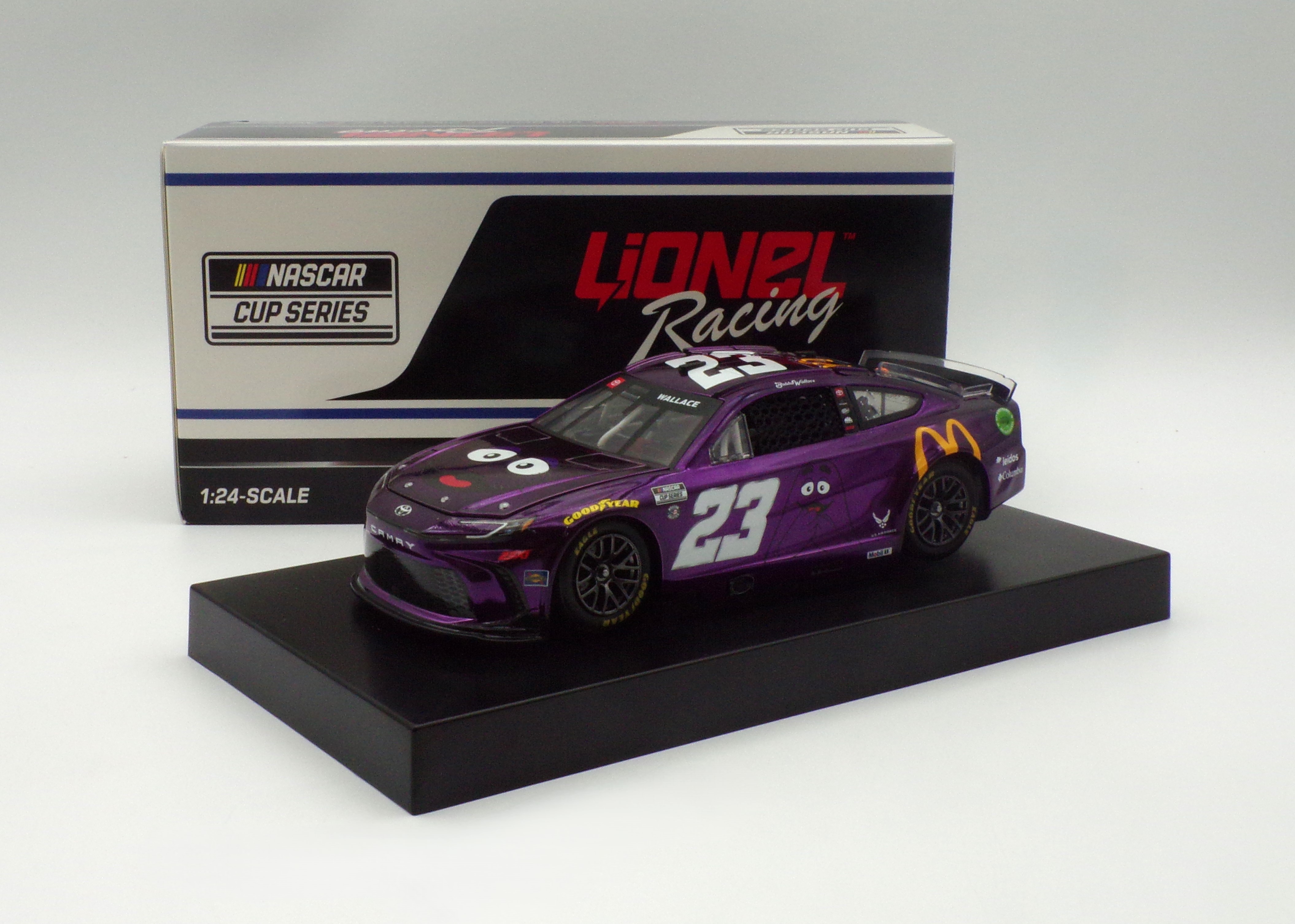Bubba Wallace 2024 McDonald's Grimace 1:24 Color Chrome Nascar Diecast