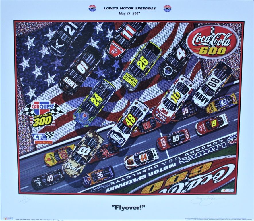 Charlotte Motorspeedway Coca Cola 600 2007 Flyover Sam Bass Numbered charlotte-motorspeedway-coca-cola-600-2007-flyover-sam-bass-numbered