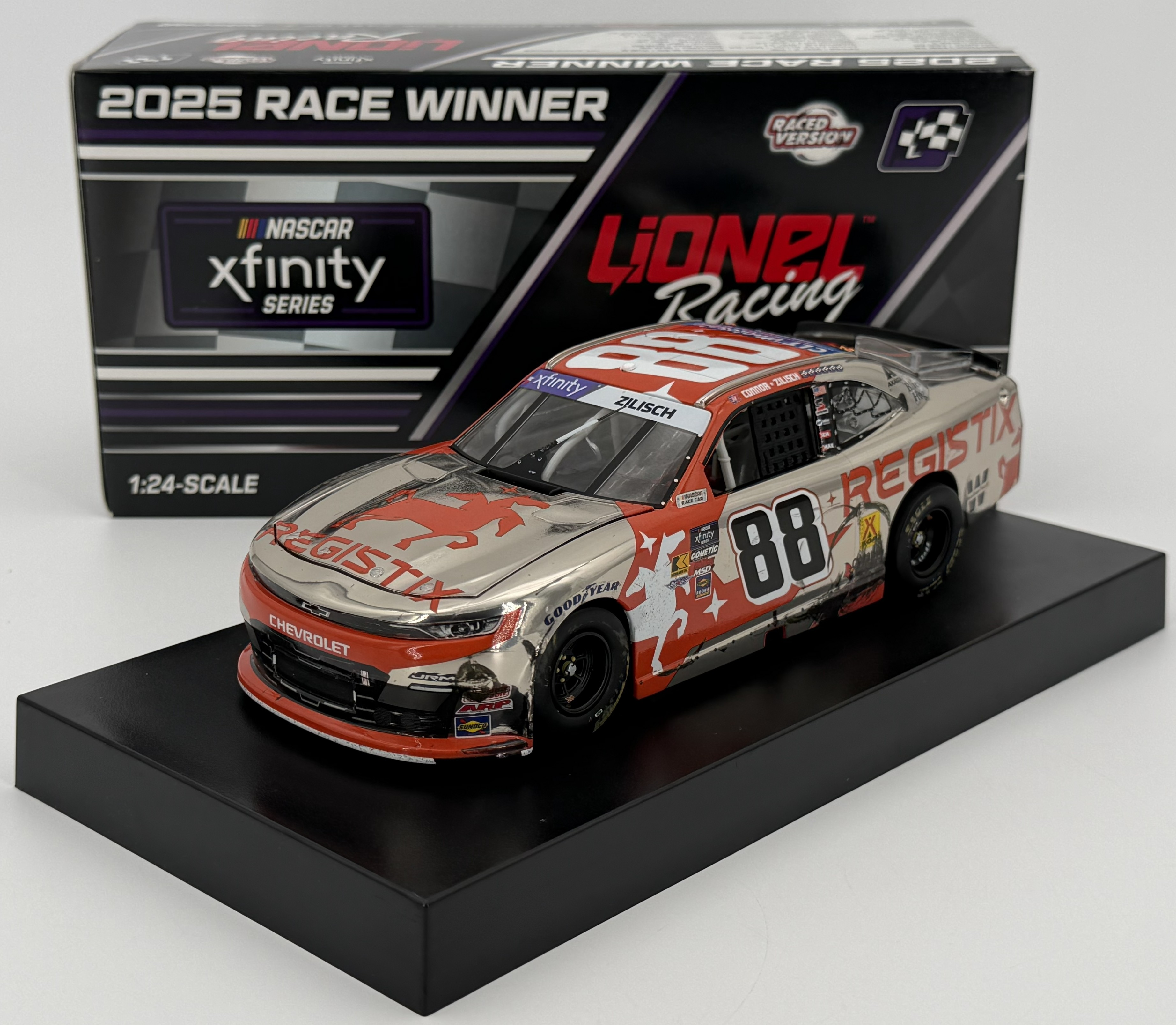 Connor Zilisch 2025 Registix Watkins Glen 8/9/25 Race Win 1:24