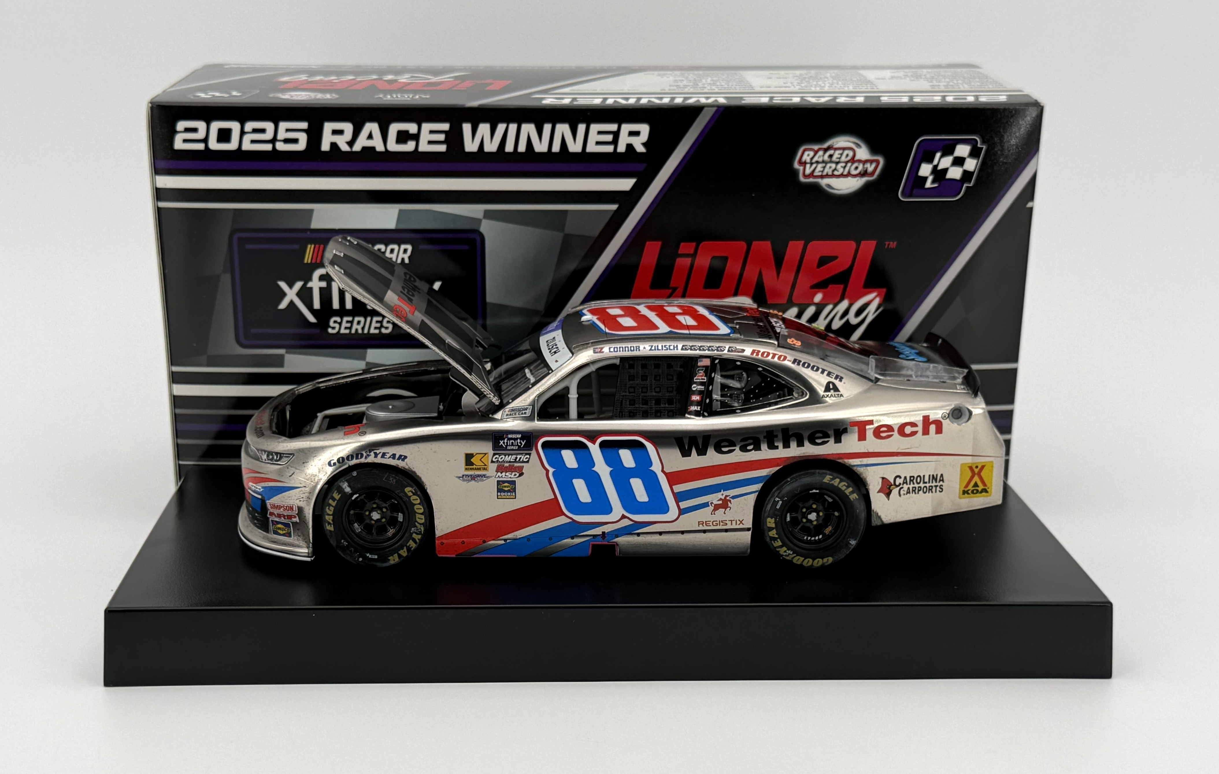 クロスファイア winner Connor Zilisch 2025 Weathertech Indianapolis 7/26/25 Race Win 1:24