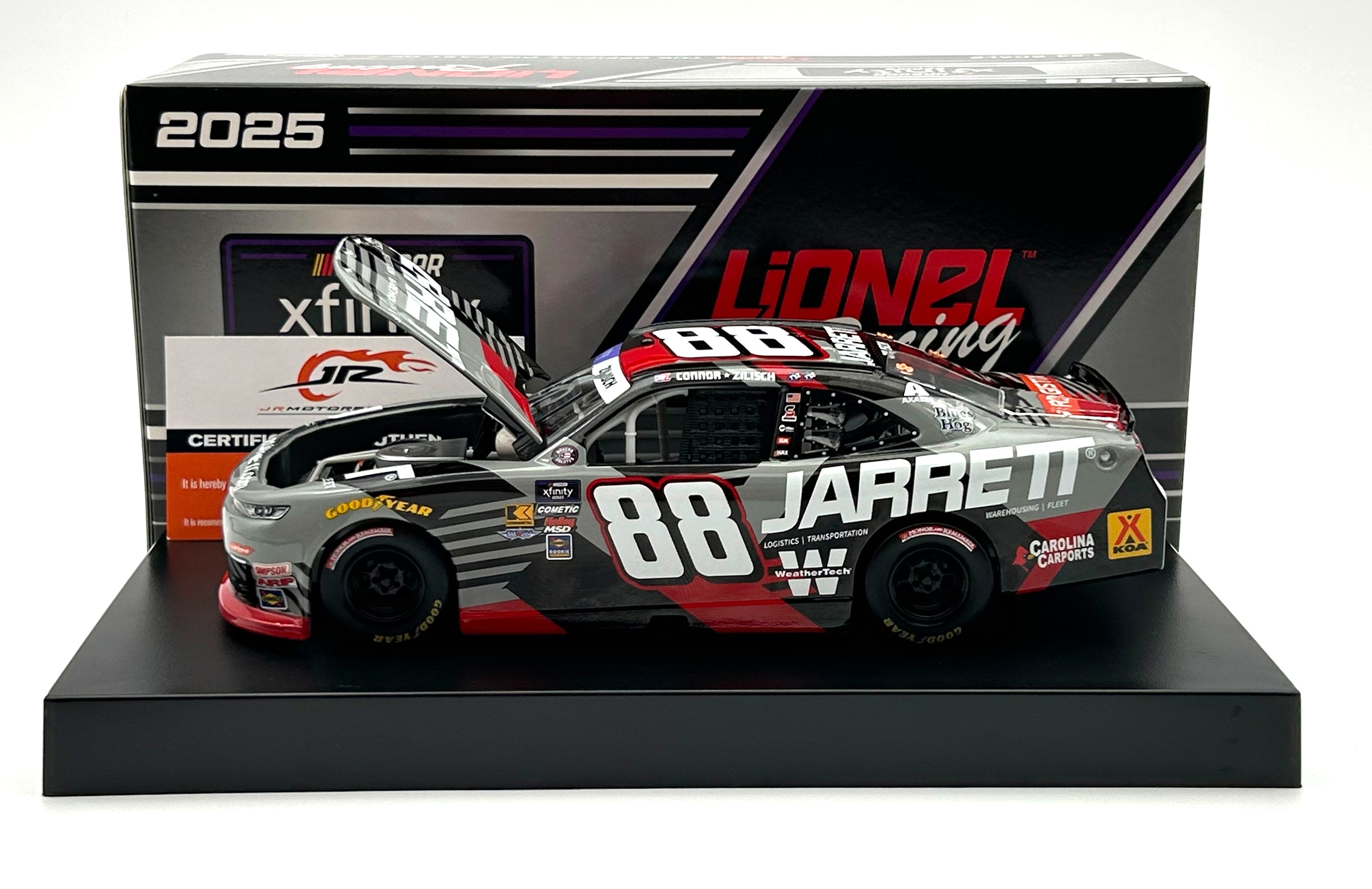 NASCAR オフィシャル ダイキャストモデル 1/24 Connor Zilisch Autographed 2024 #88 Jarrett 1:24 Nascar Diecast