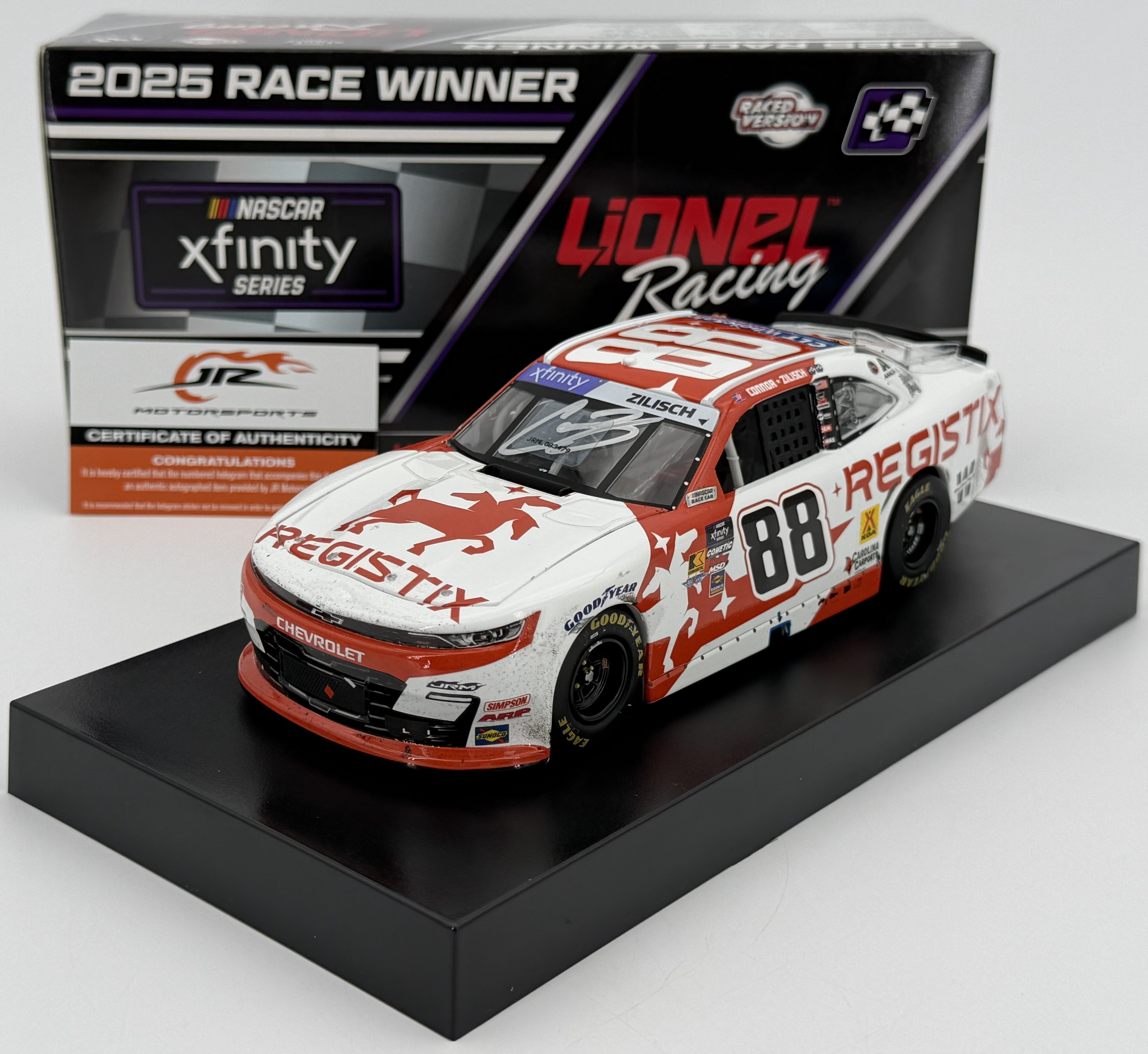 Connor Zilisch Autographed 2025 Registix Pocono 06/21/25 Race Win