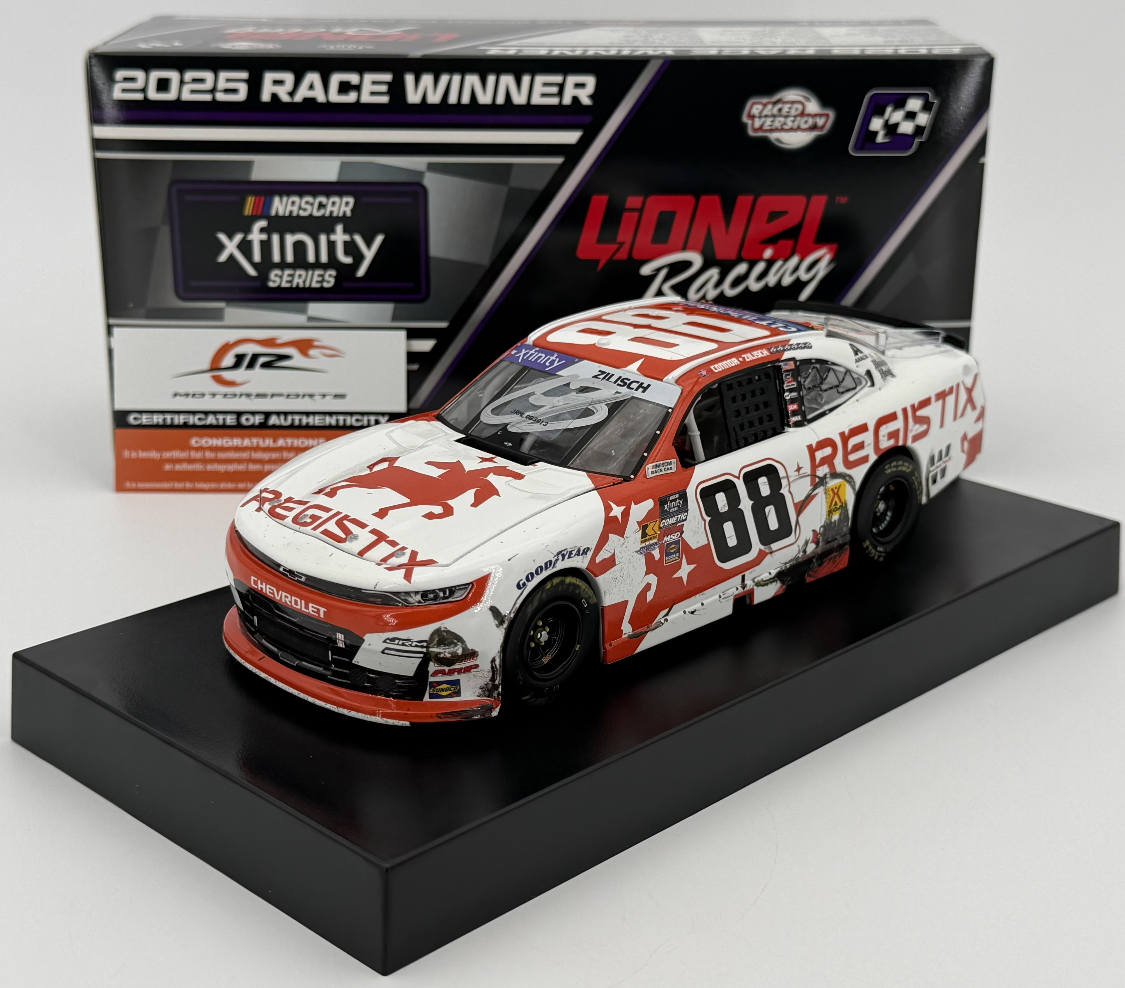 Connor Zilisch Autographed 2025 Registix Watkins Glen 8/9/25 Race
