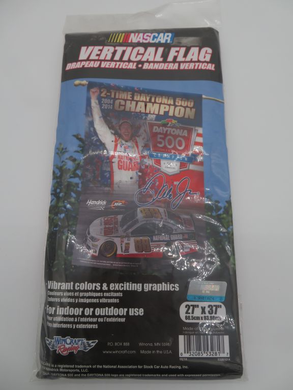 Dale Earhardt Jr 2 Time Daytona 500 Winner 27x37 Vertical Flag