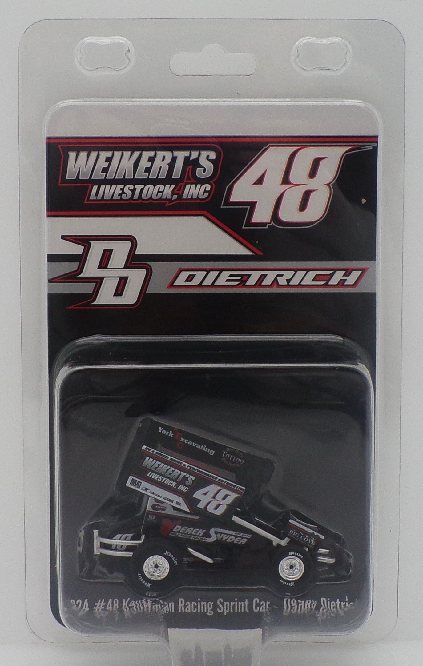 Danny Dietrich 's 2024 Weikert's Livestock #48 1:50 Sprint Car Diecast