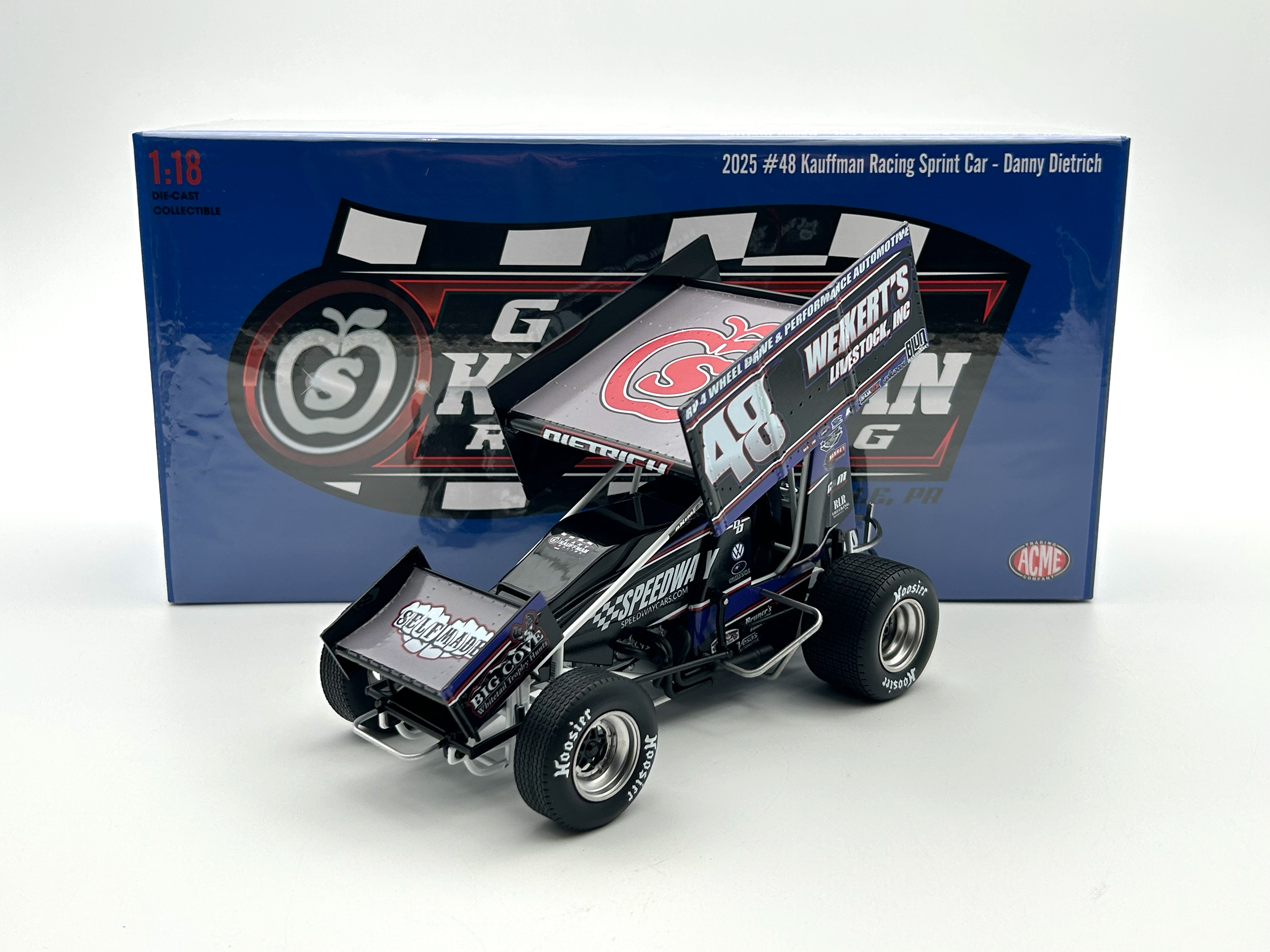 Danny Dietrich 's 2025 Weikert's Livestock #48 1:18 Sprint Car Diecast