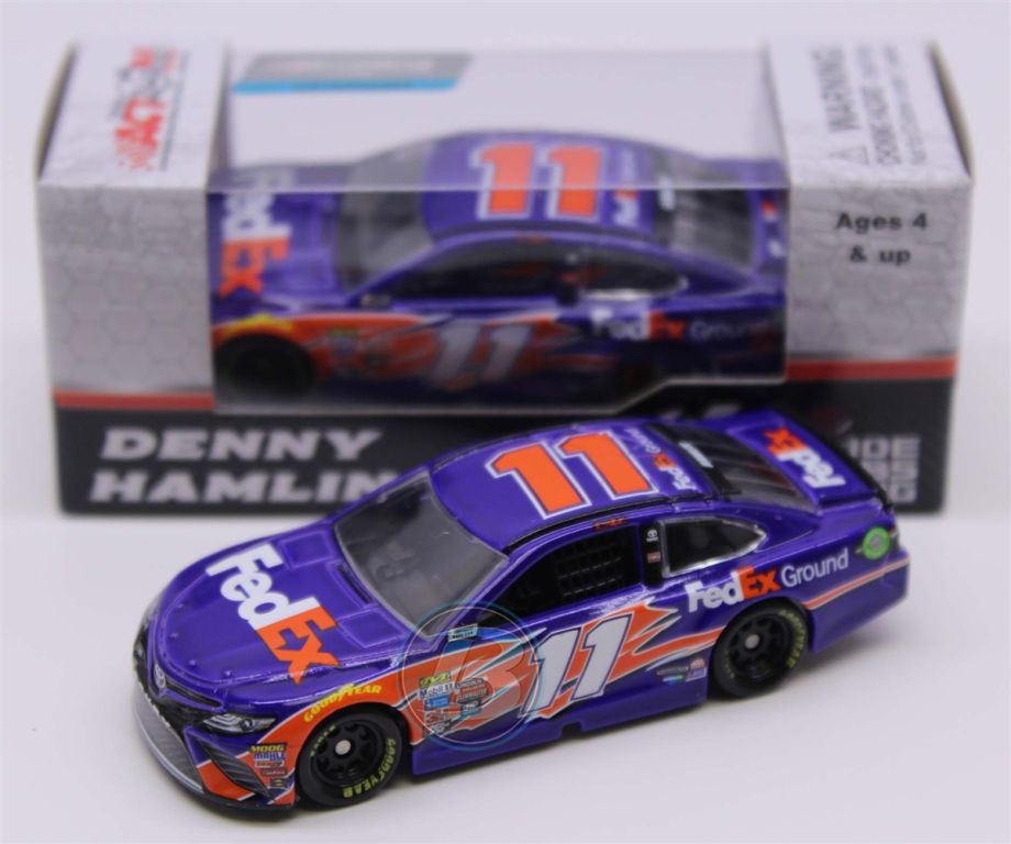 Denny Hamlin Signed 2017 NASCAR #11 FedEx Ground - 1:24 Premium Action Diecast Car (PA COA-690862