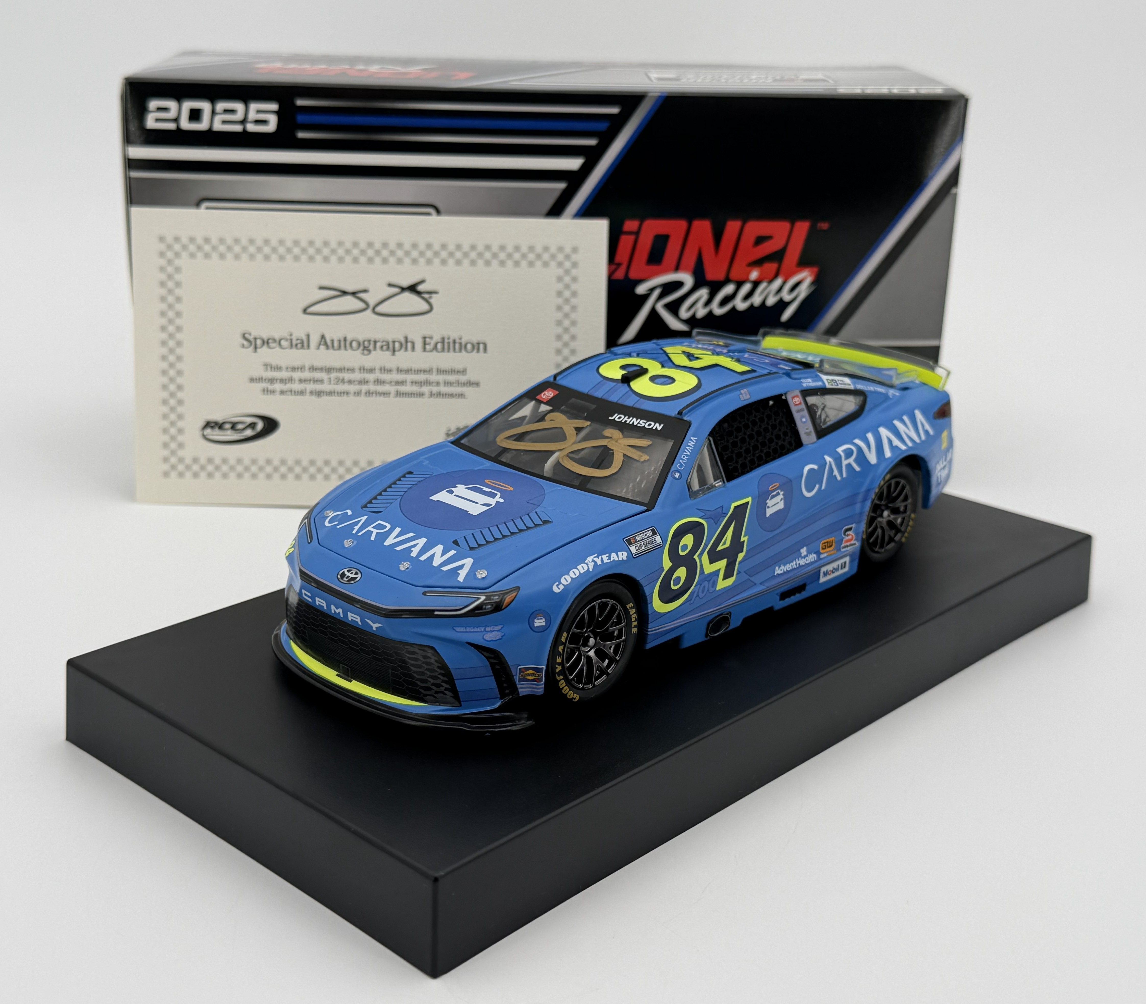 Jimmie Johnson Autographed 2025 Carvana 700th Start 1:24 Nascar