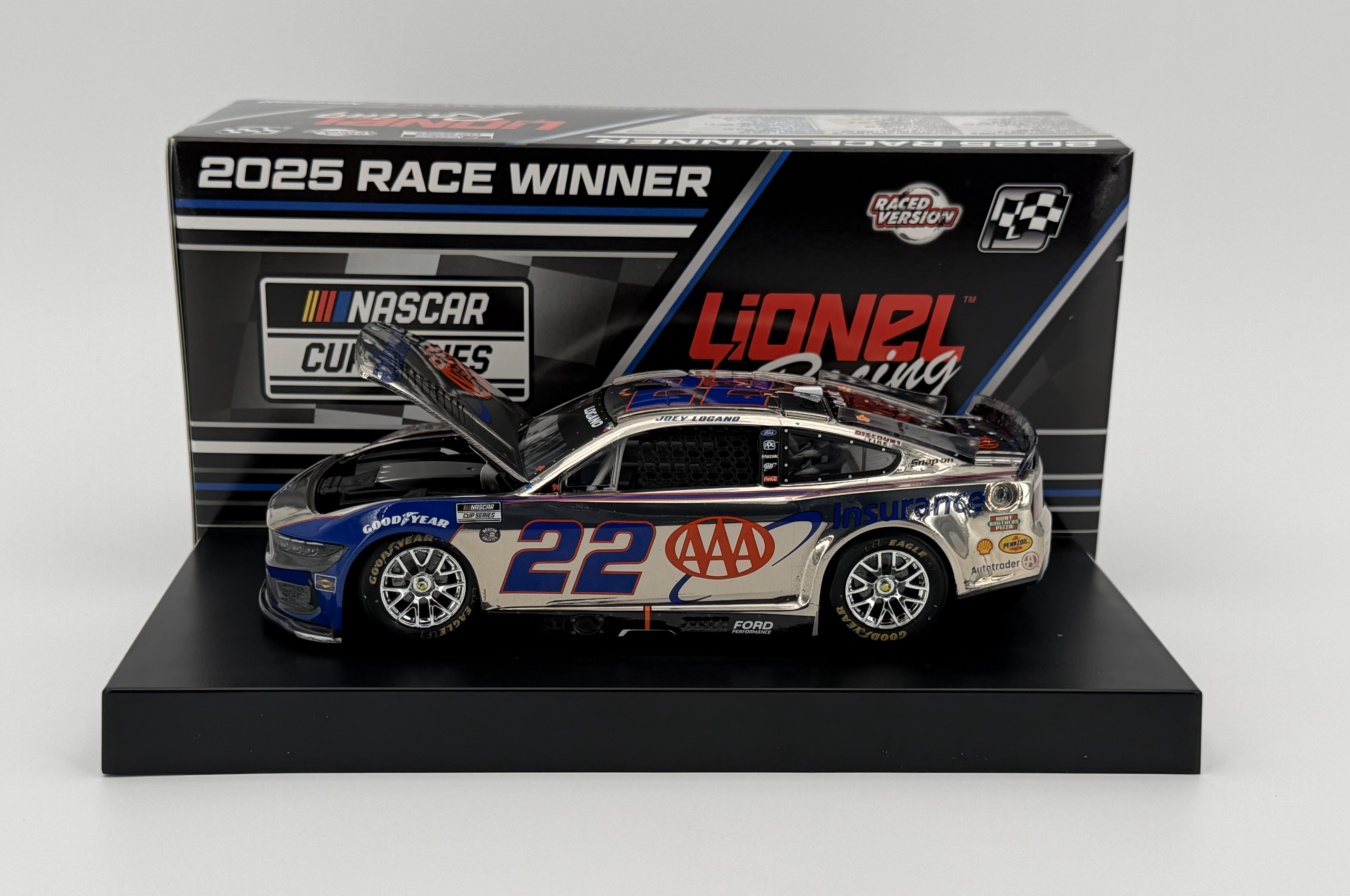 Joey Logano 2025 AAA Insurance Texas 5/4/25 Race Win 1:24 Color