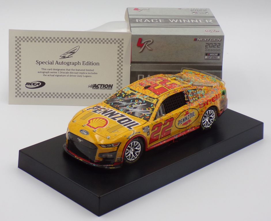 Joey Logano Autographed 2022 Shell-Pennzoil Phoenix 11/6 Playoff Race ...