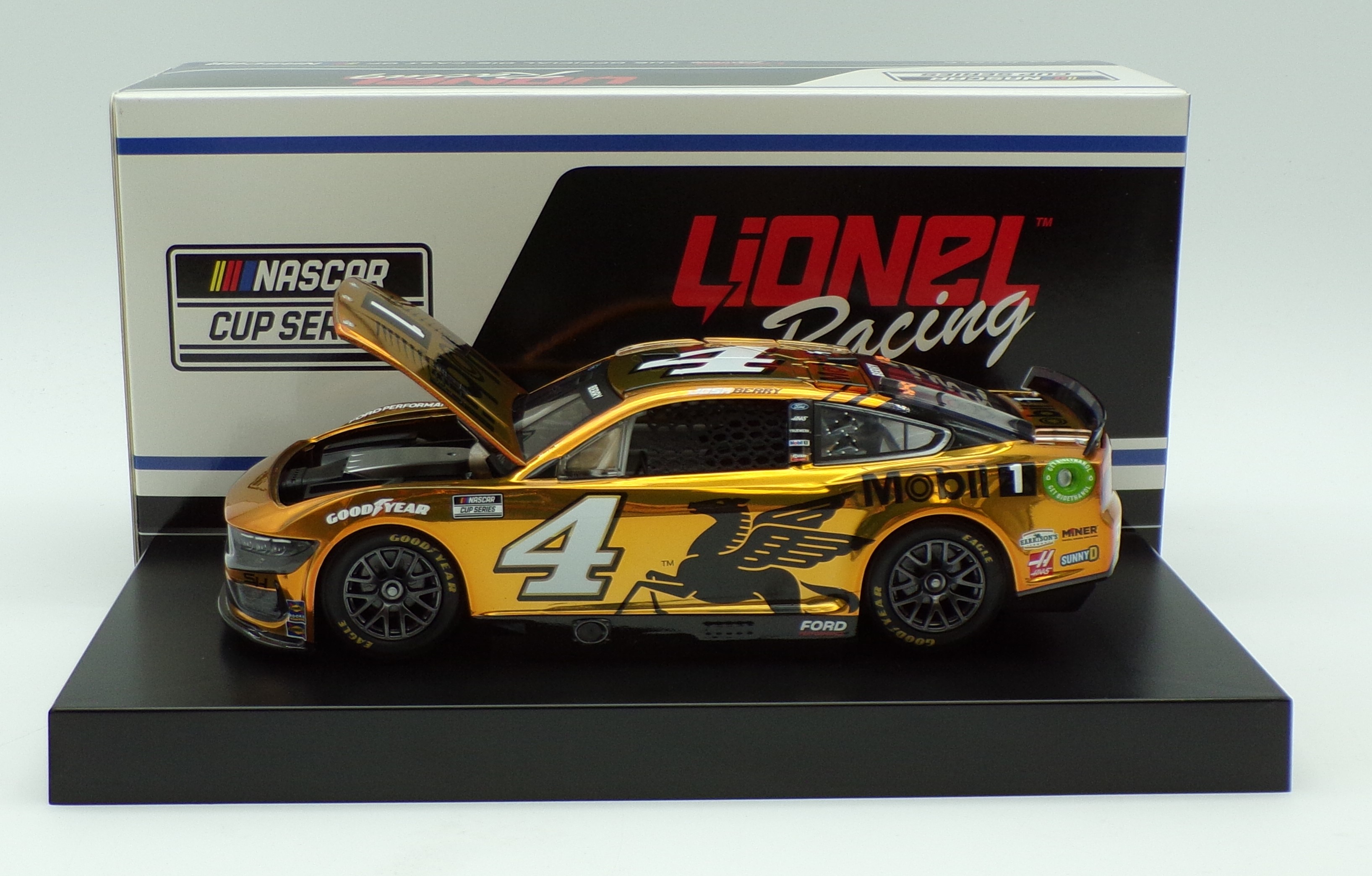 50TH ANNIVERSARY Aqua fresh ミニカー NASCAR Josh Berry 2024 Mobil 1 50th Anniversary 1:24 Color Chrome Nascar