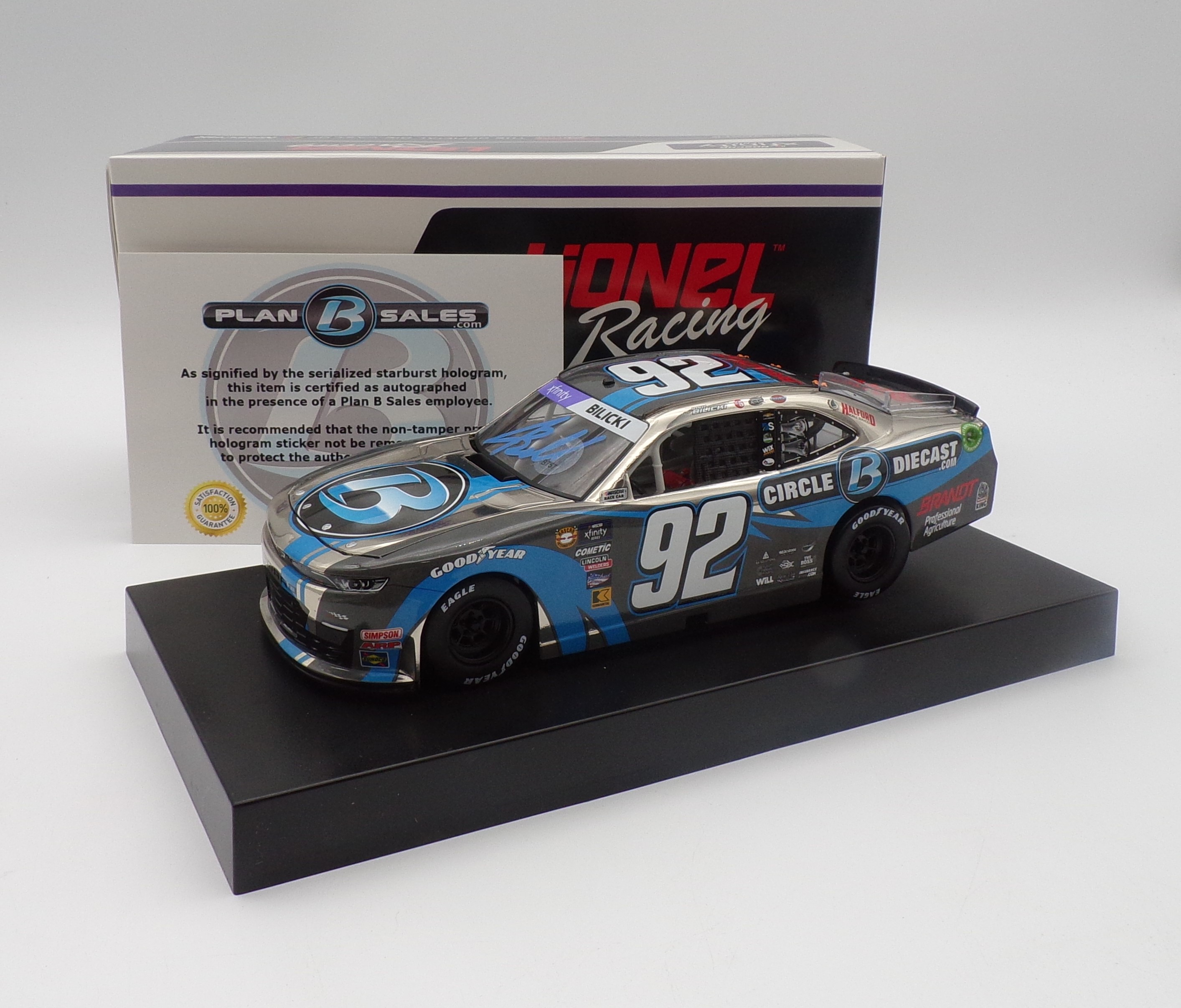 Josh Bilicki Autographed W/Blue Paint Pen 2024 Circle B Diecast