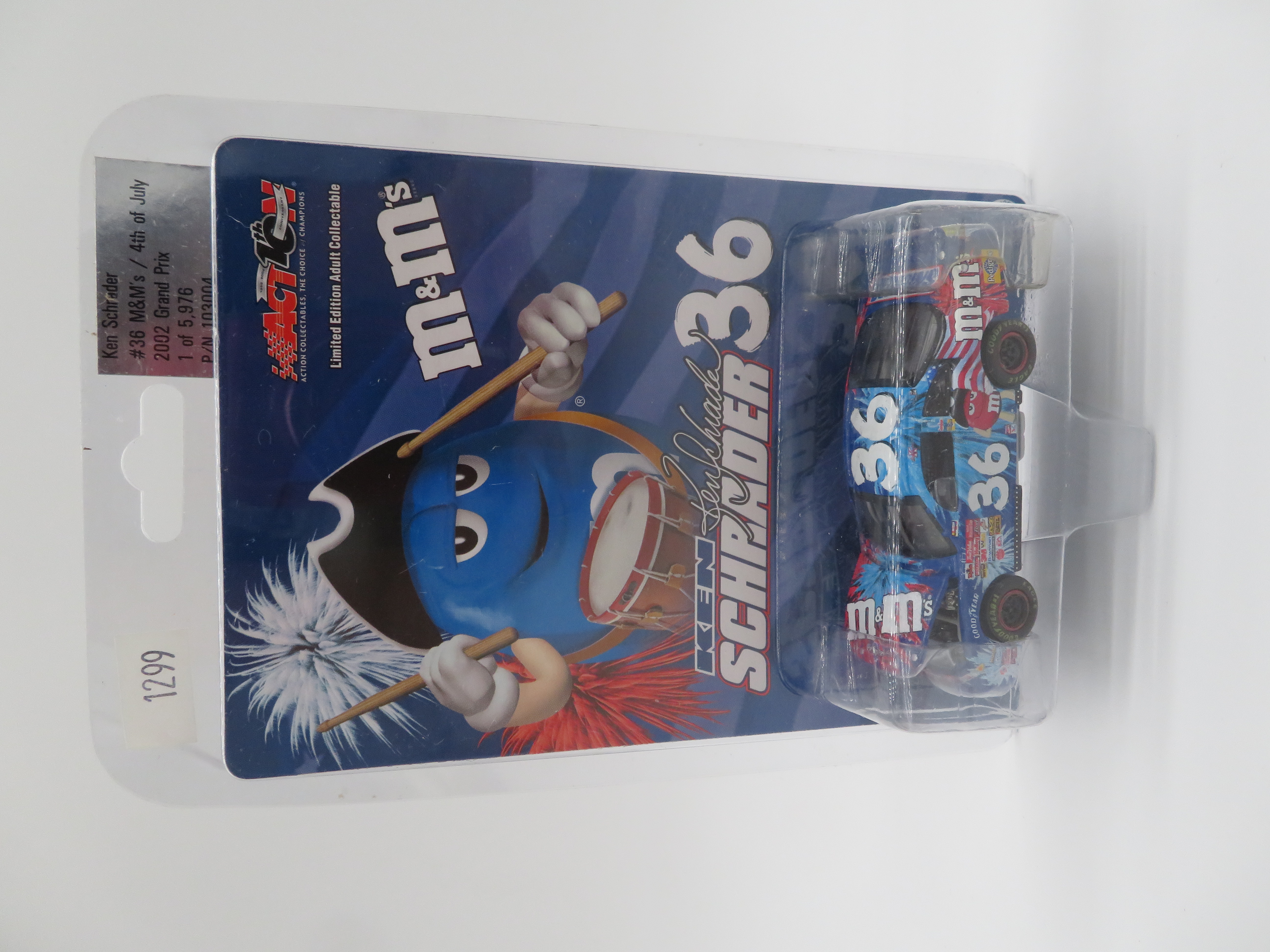 Ken Schrader 2002 #36 M&M / 4th of July 1:64 HO Nascar Diecast