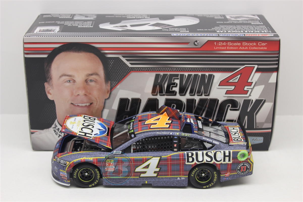 KEVIN HARVICK 2018 BUSCH BEER FLANNEL 1/24 SCALE  ACTION COLLECTOR DIECAST