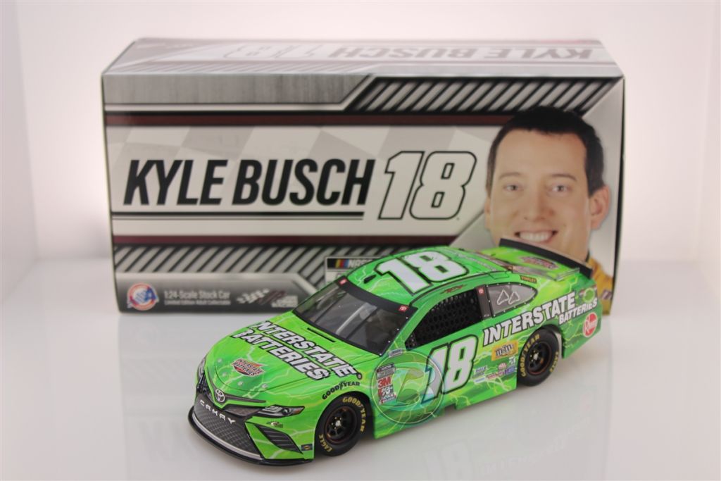 ナスカー 1/24 カイル ブッシュ インターステート COAサイン入 2020 Kyle Busch 2020 Interstate Batteries 1:24 Nascar Diecast
