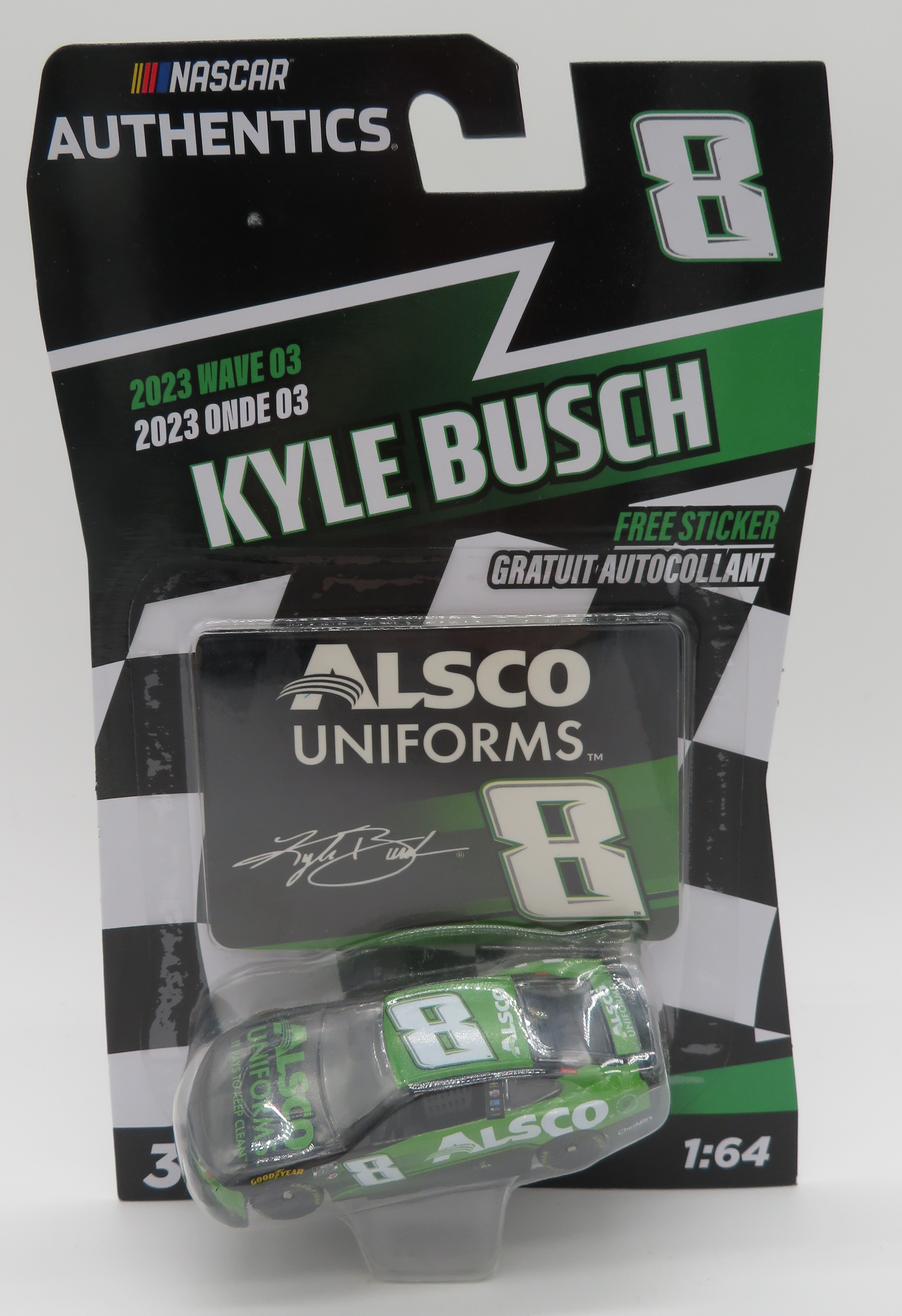 Kyle Busch 2023 Alsco 1:64 2023 Wave 3 Nascar Authentics
