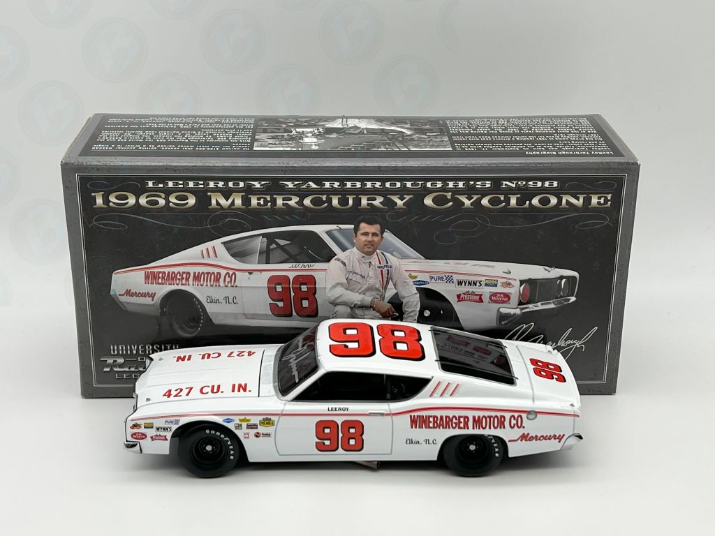 LeeRoy Yarbrough Autographed #98 Winebarger Motor Co. 1969 Mercury