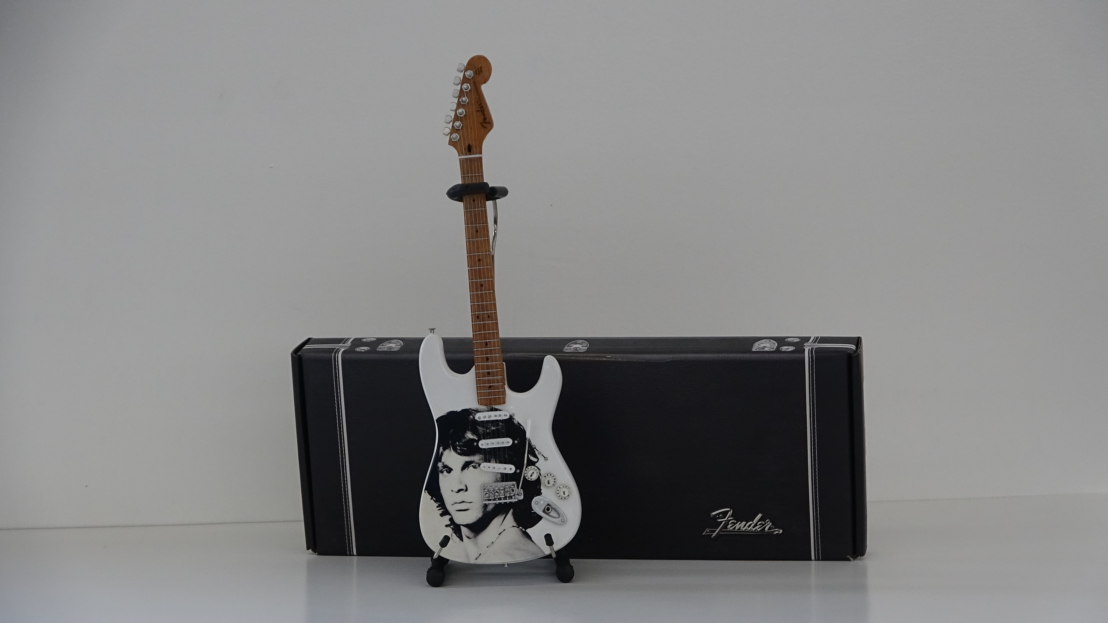 Licensed Jim Morrison Tribute Fender™ Strat™ Guitar Replica - Radio Days