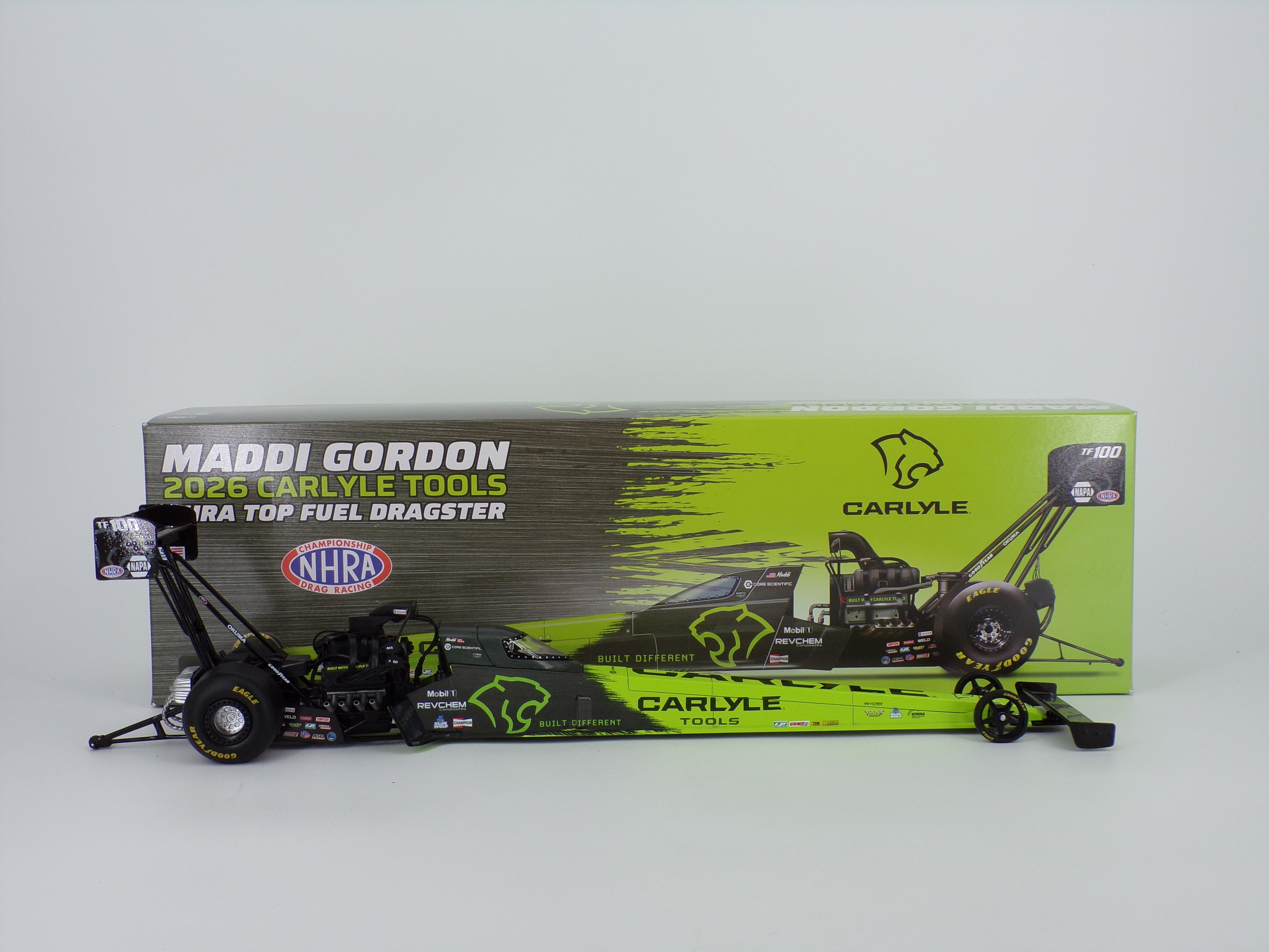 Maddi Gordon 2026 Carlyle Tools 1:24 Top Fuel Dragster NHRA Diecast
