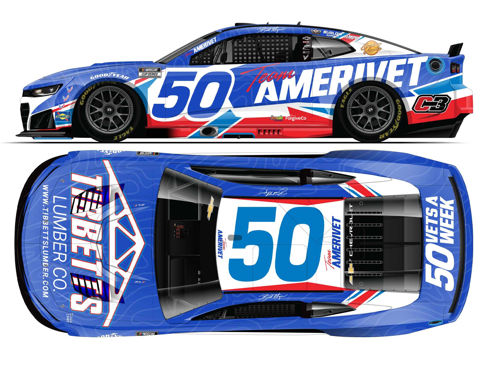 Burt Myers 2026 Tibbetts Lumber 1:64 Nascar Diecast