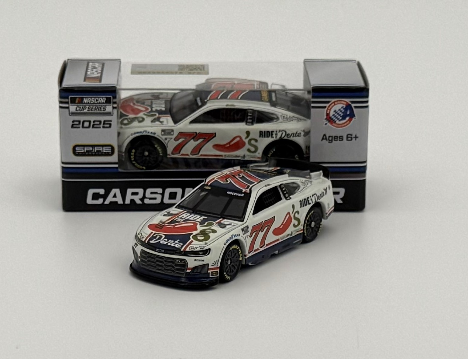 Carson Hocevar 2025 Chili's Ride The 'Dente 1:64 Nascar Diecast