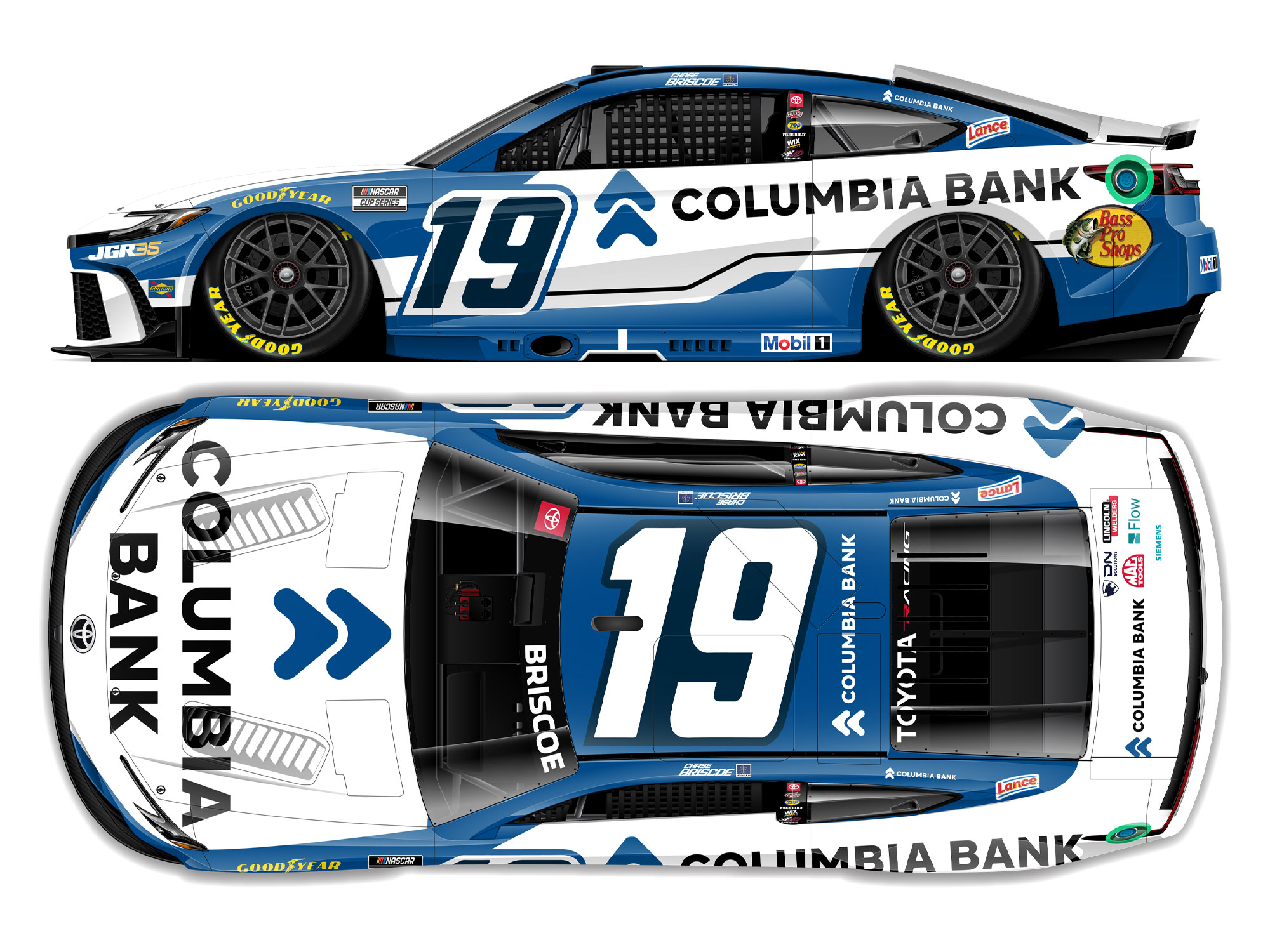 Chase Briscoe 2026 Columbia Bank 1:64 Nascar Diecast