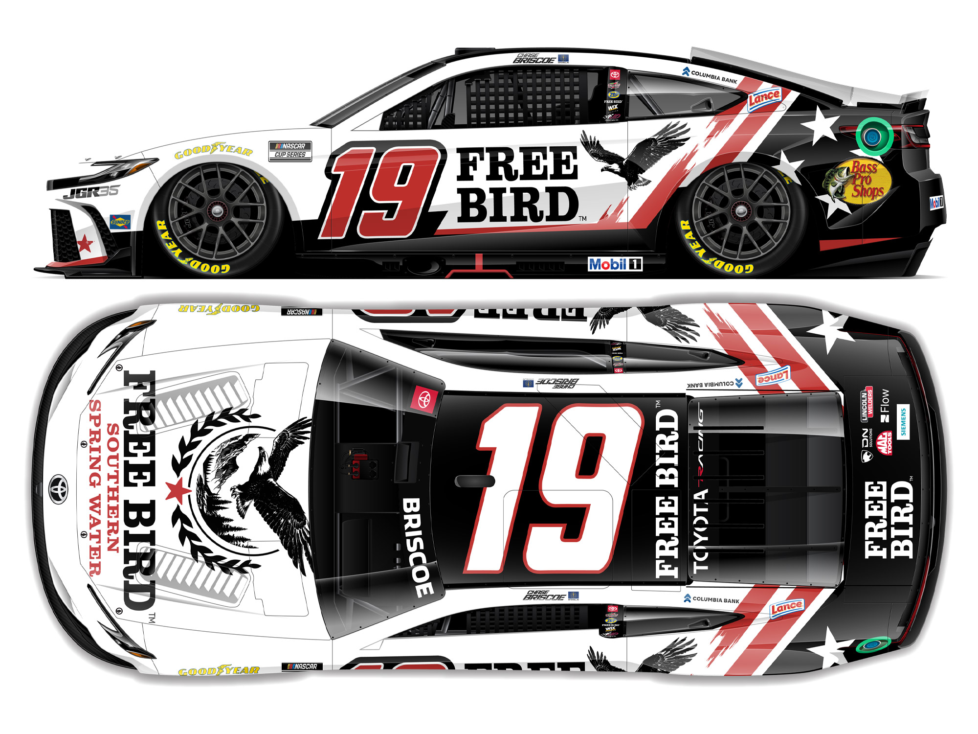 NCT ヘチャン　フリスビー Chase Briscoe 2026 Free Bird 1:64 Nascar Diecast