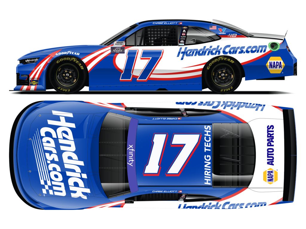 Chase Elliott 2024 Hendrickcars.com 1:24 Color Chrome Nascar
