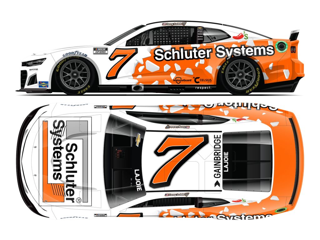 Corey Lajoe 2024 Schluter Systems 1:24 Color Chrome Nascar Diecast