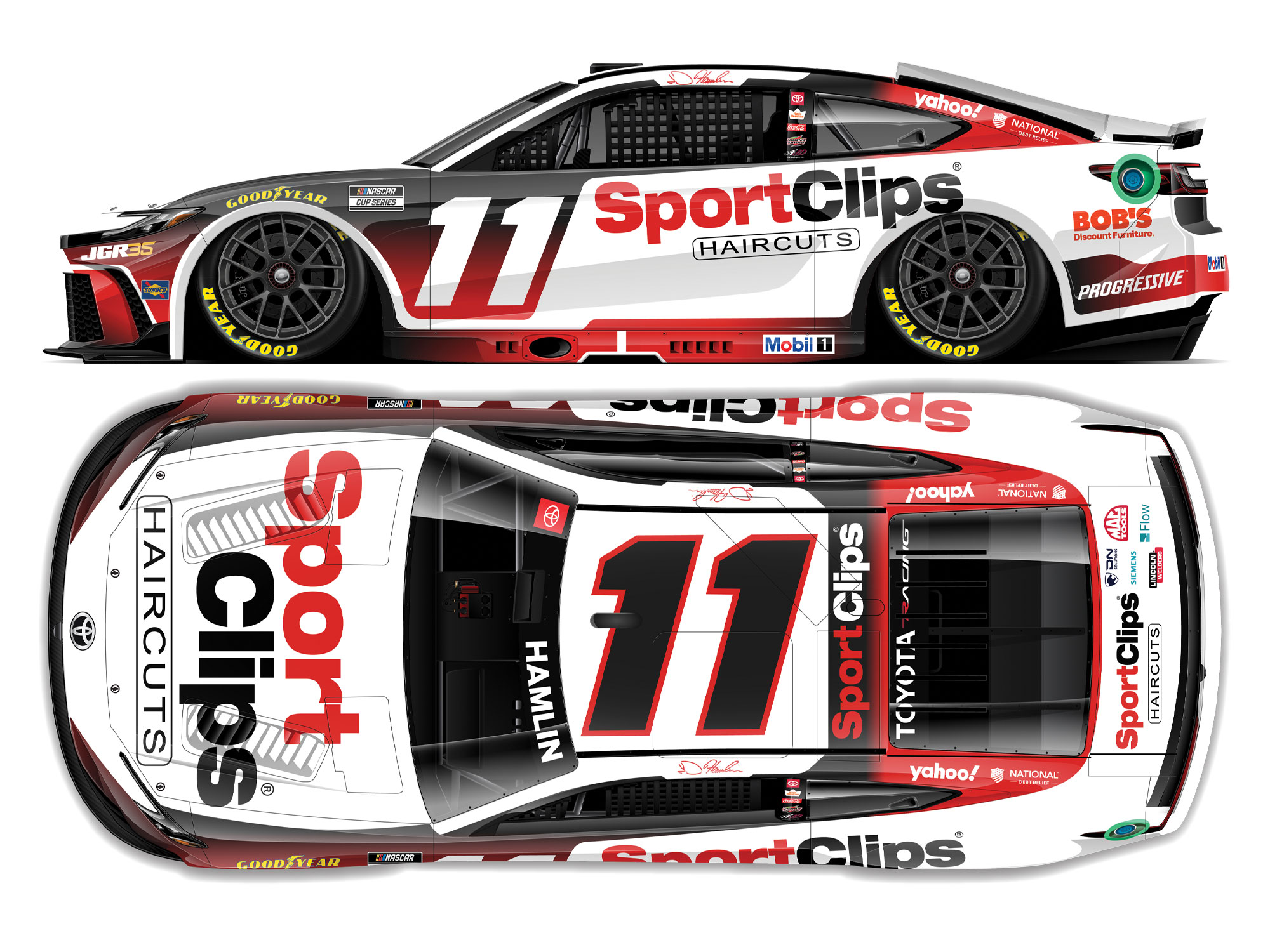 趣味・スポーツ・実用 THE HAMLIN ENCYCLOPEDIA OF GRANDS PRIX Denny Hamlin 2026 Sport Clips 1:64 Nascar Diecast