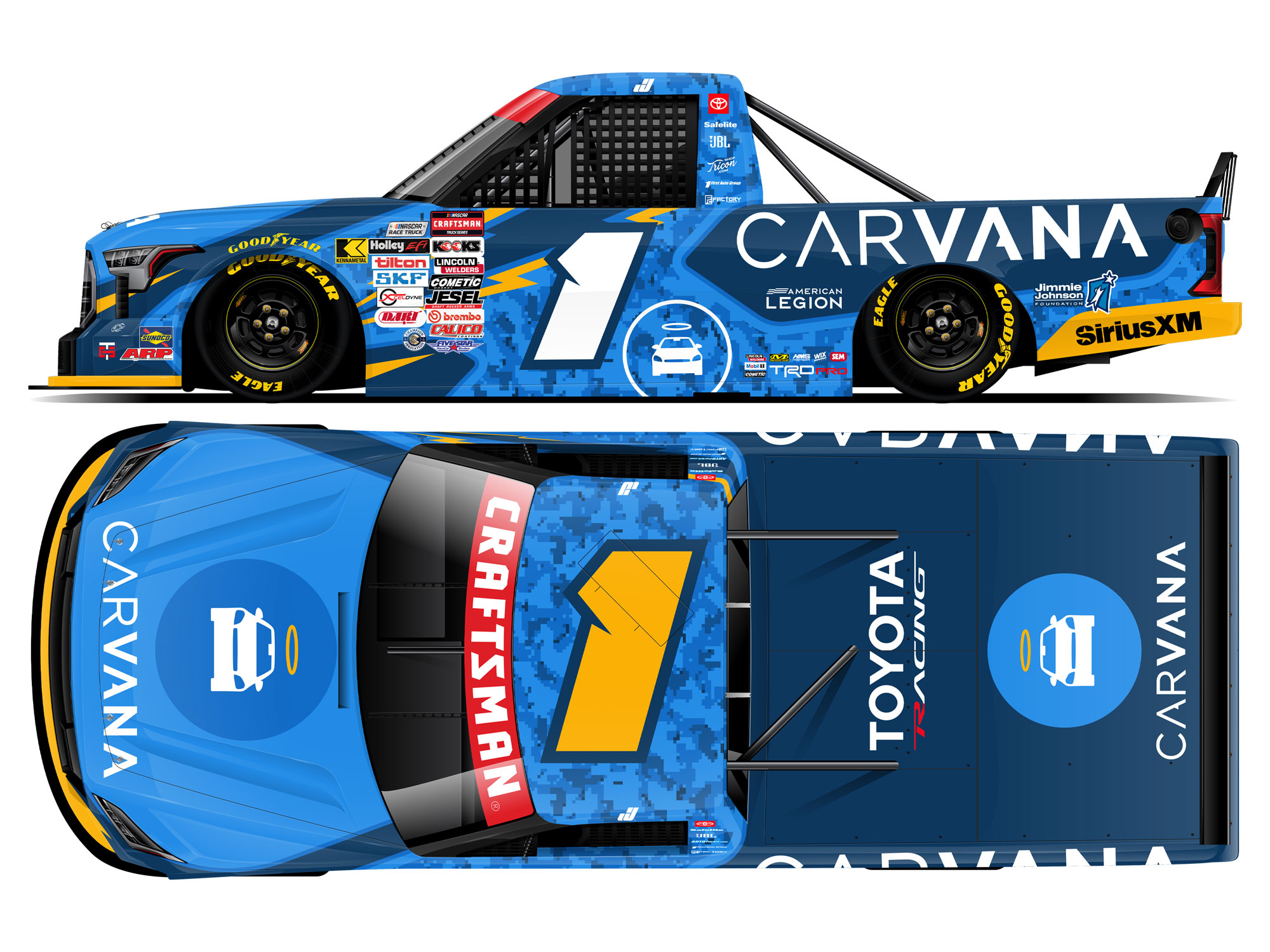 Jimmie Johnson 2026 Carvana Truck Series 1:24 Nascar Diecast