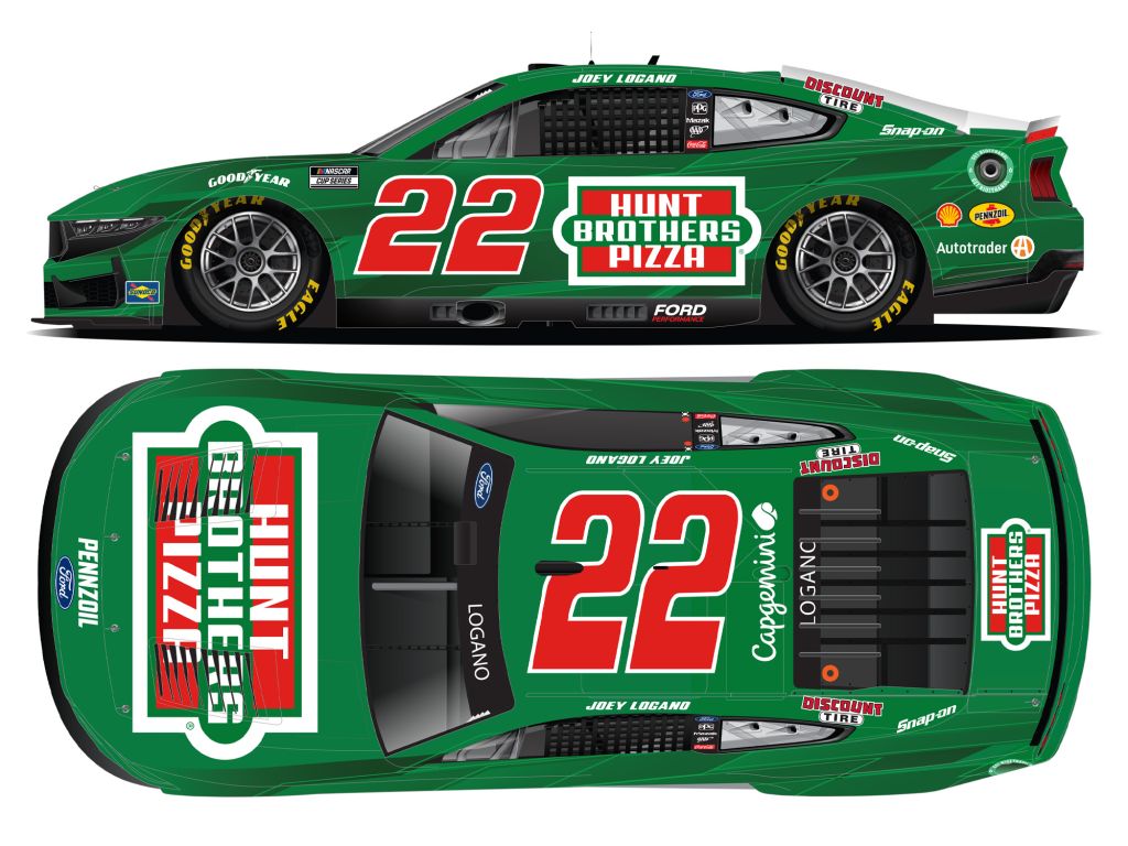 Joey Logano 2025 Hunt Brothers Pizza 1:24 Color Chrome Nascar Diecast