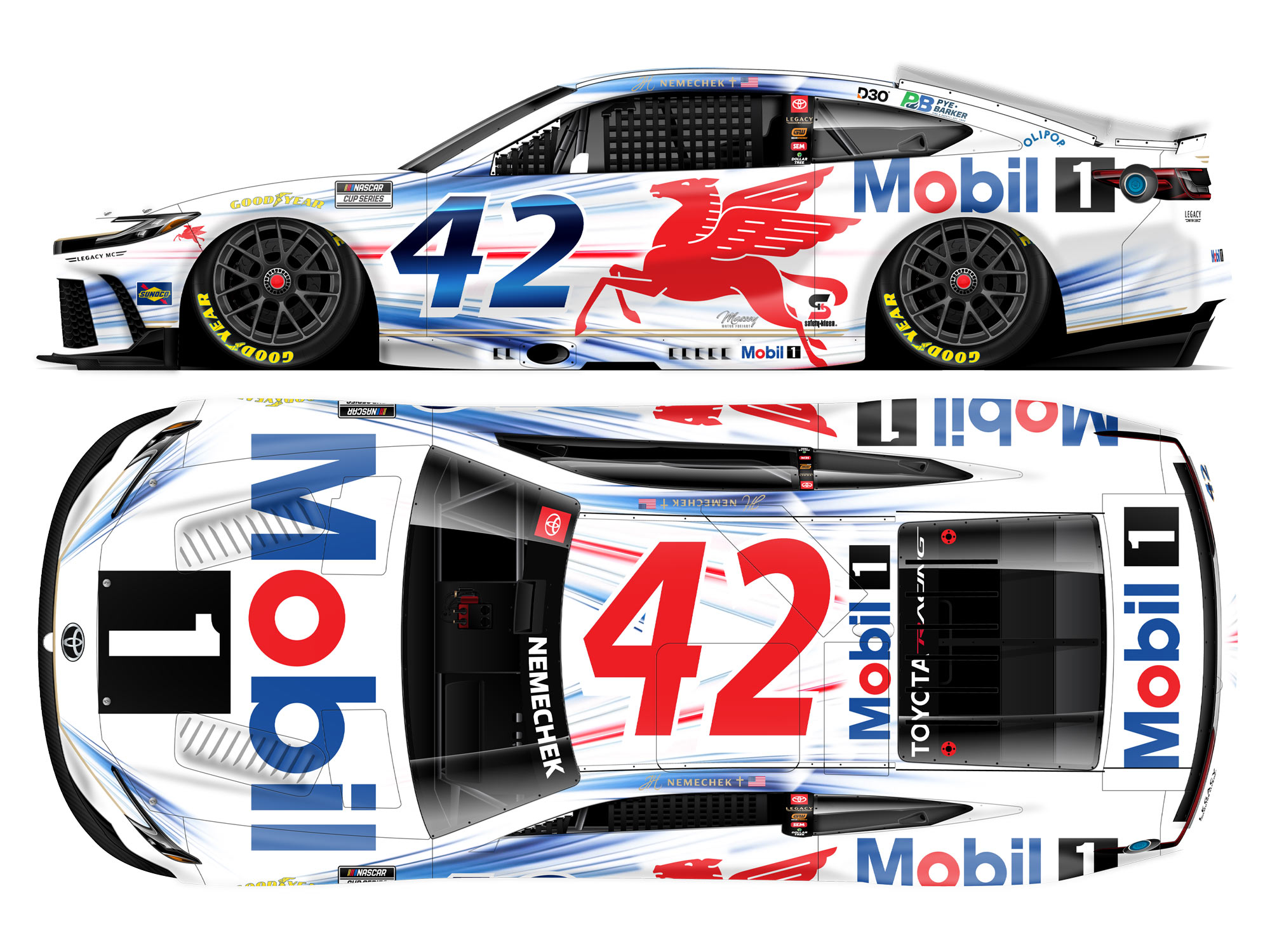 John Hunter Nemechek 2026 Mobil 1 1:64 Nascar Diecast