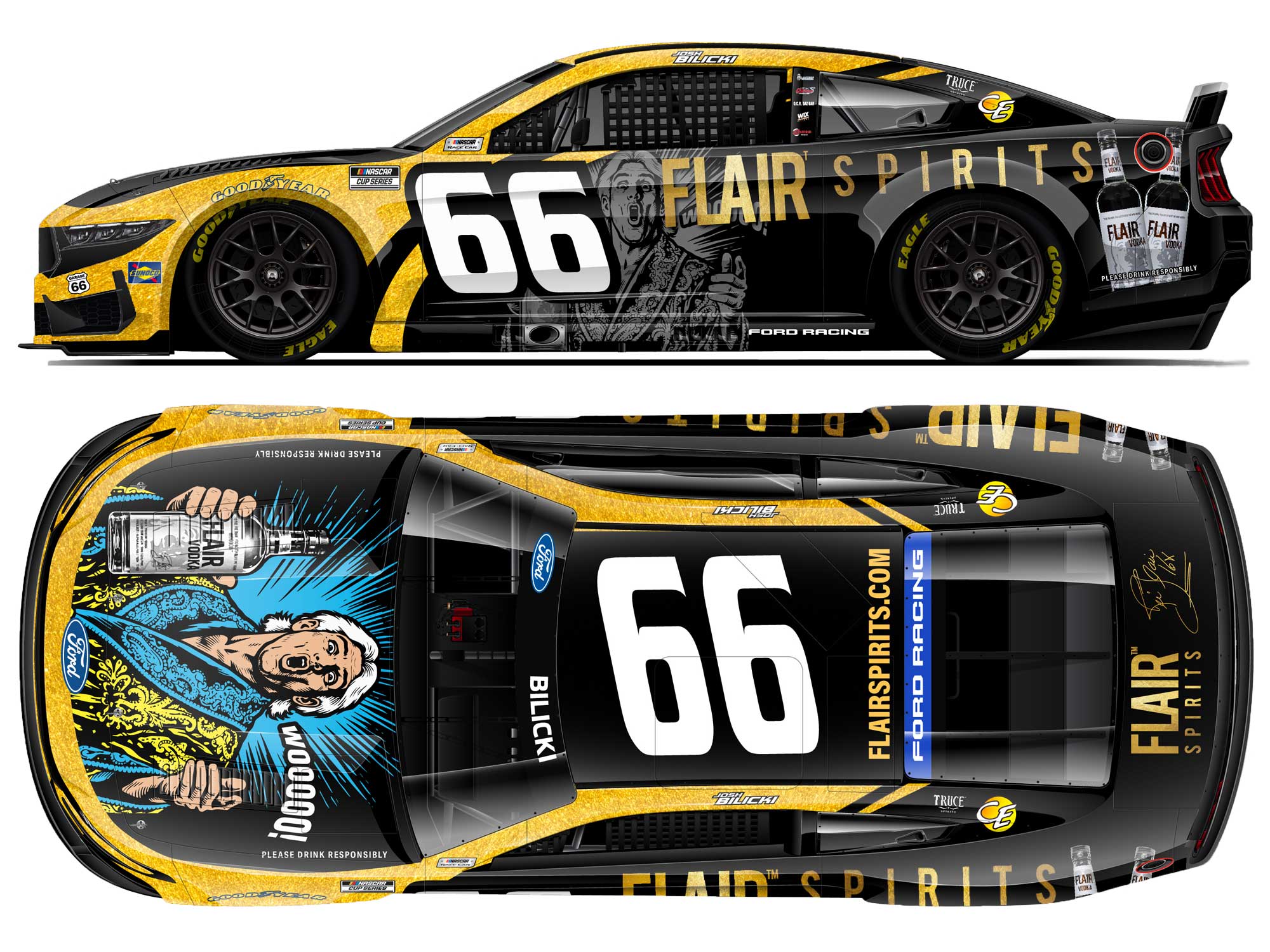 Josh Bilicki 2026 Flair Spirits 1:24 Flash Coat Color Nascar Diecast