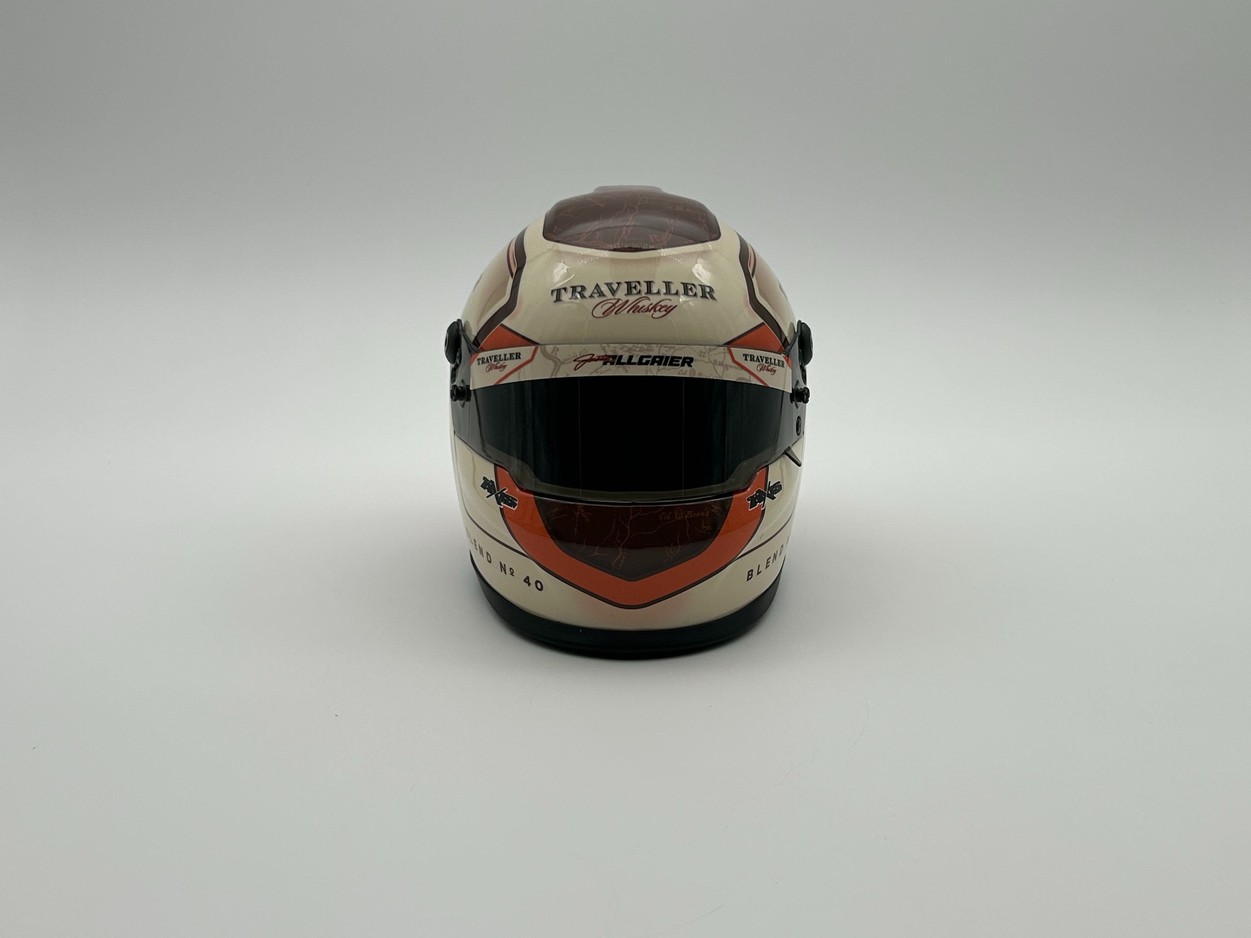 Justin Allgaier 2025 Traveller Whiskey Mini (1:2 Scale) Replica Helmet
