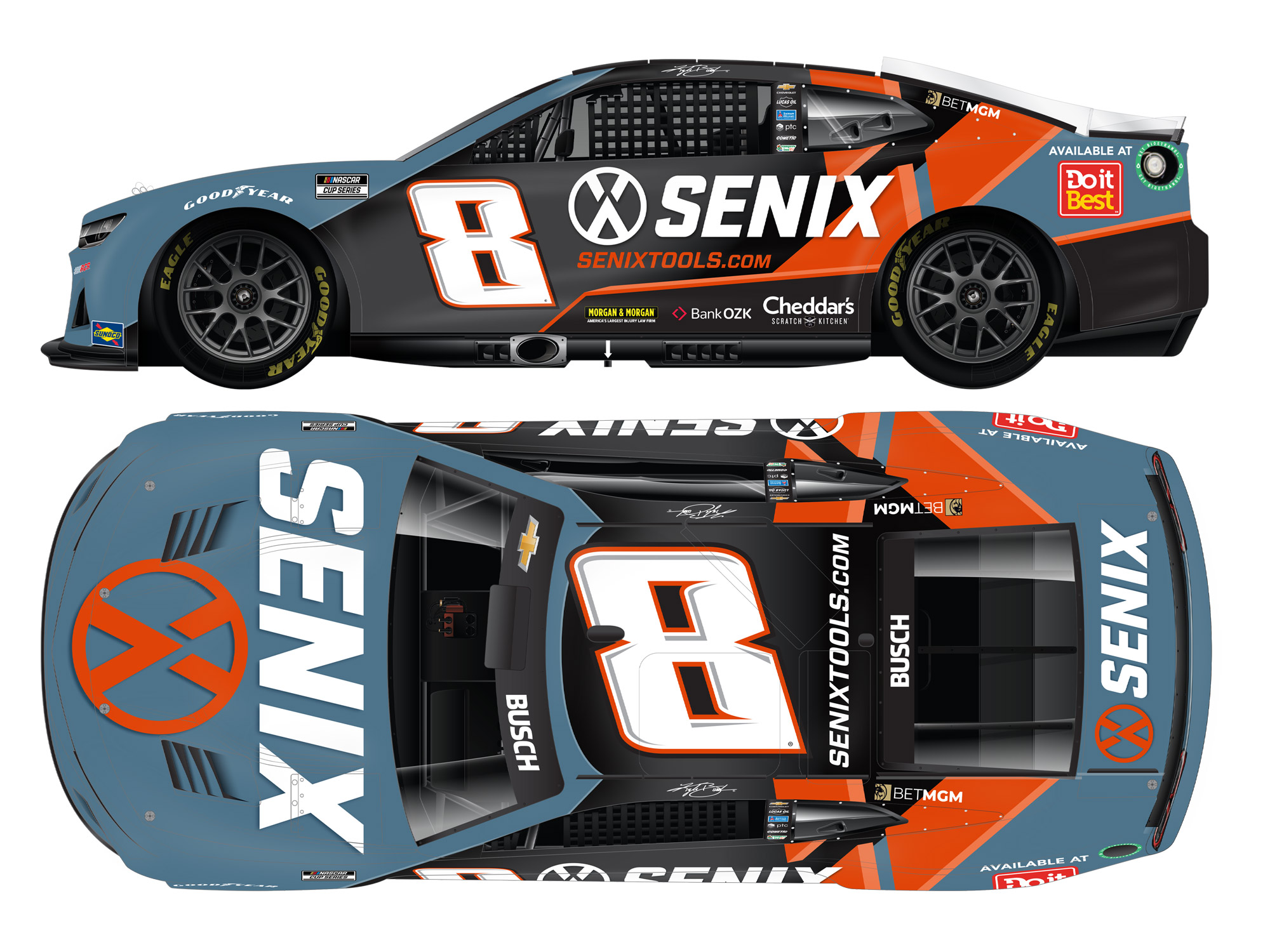 Kyle Busch 2025 Senix Tools 1:24 Nascar Diecast