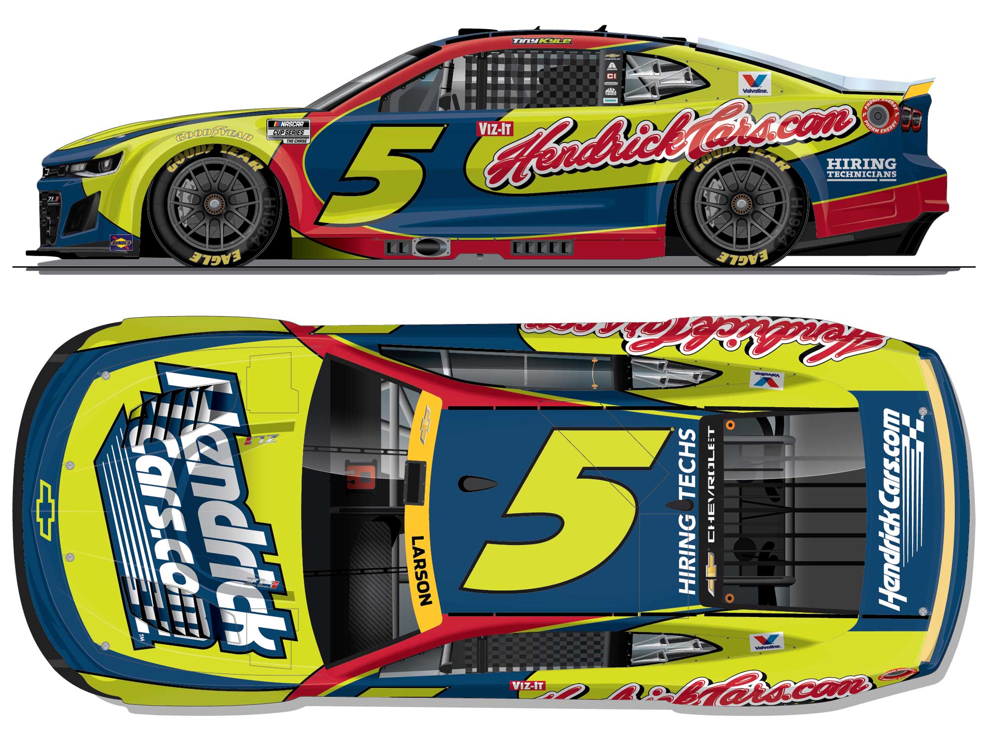 Kyle Larson 2026 Kyle Busch Tribute 1:24 Galaxy (Black) Nascar Diecast