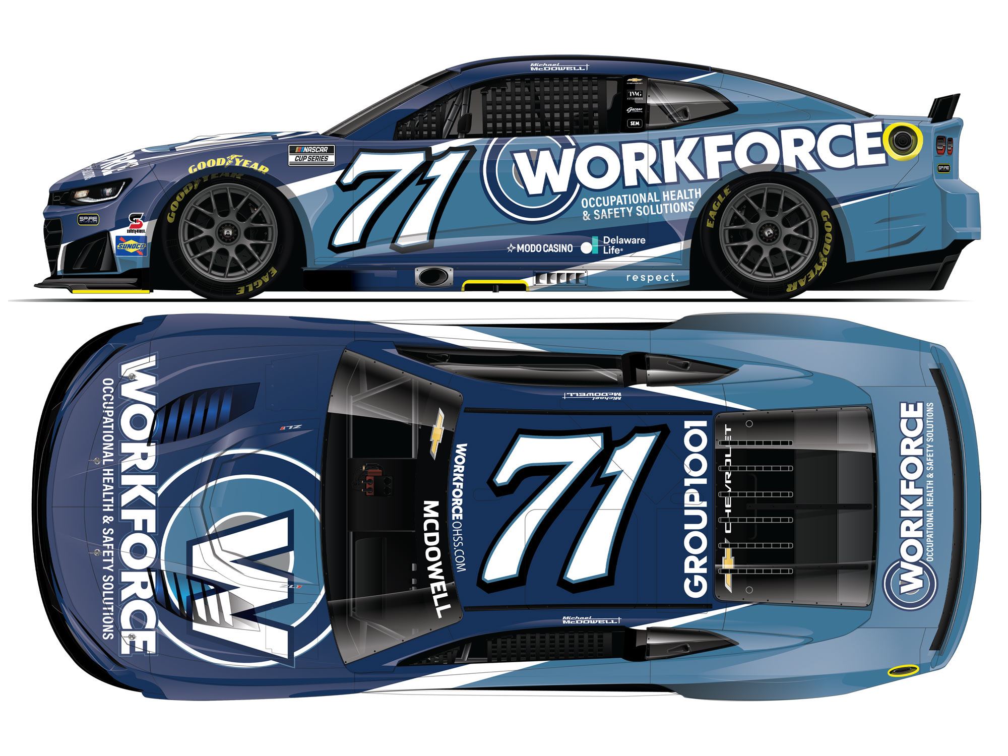 NASCAR ナスカー ポップアップ用モック車体ディスプレイ（Miller仕様