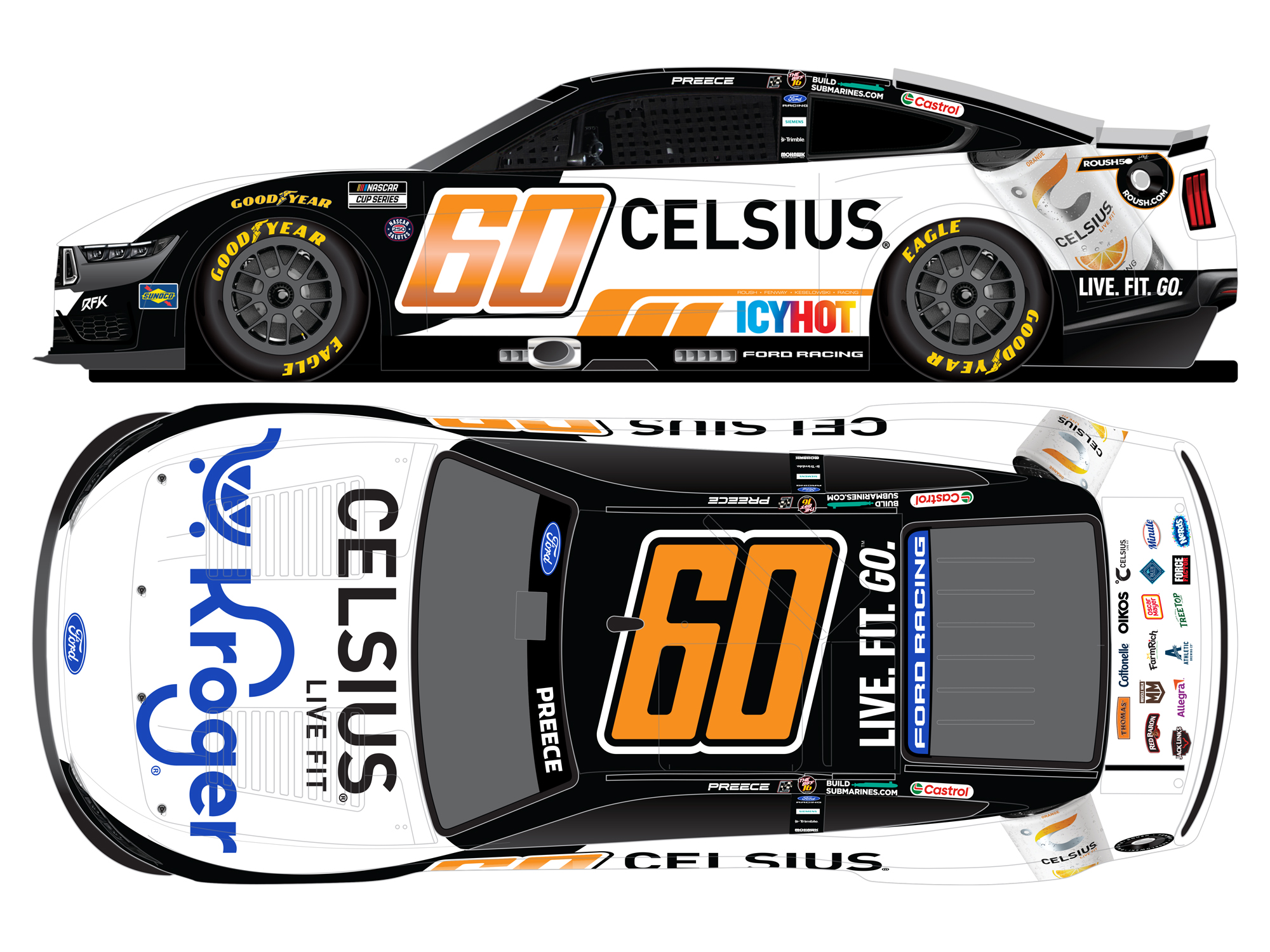 Ryan Preece 2026 Kroger/Celsius 1:64 Nascar Diecast