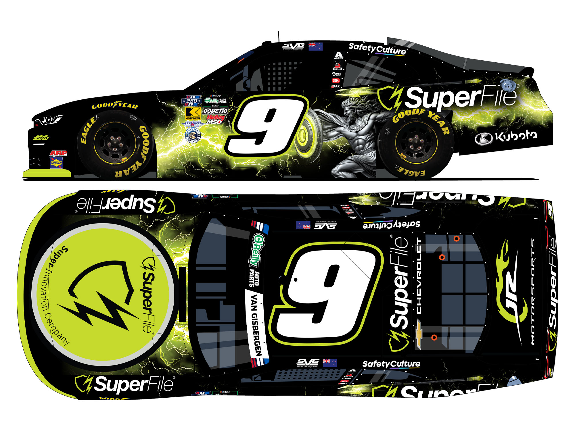Shane Van Gisbergen 2026 Superfile 1:24 Color Chrome Nascar