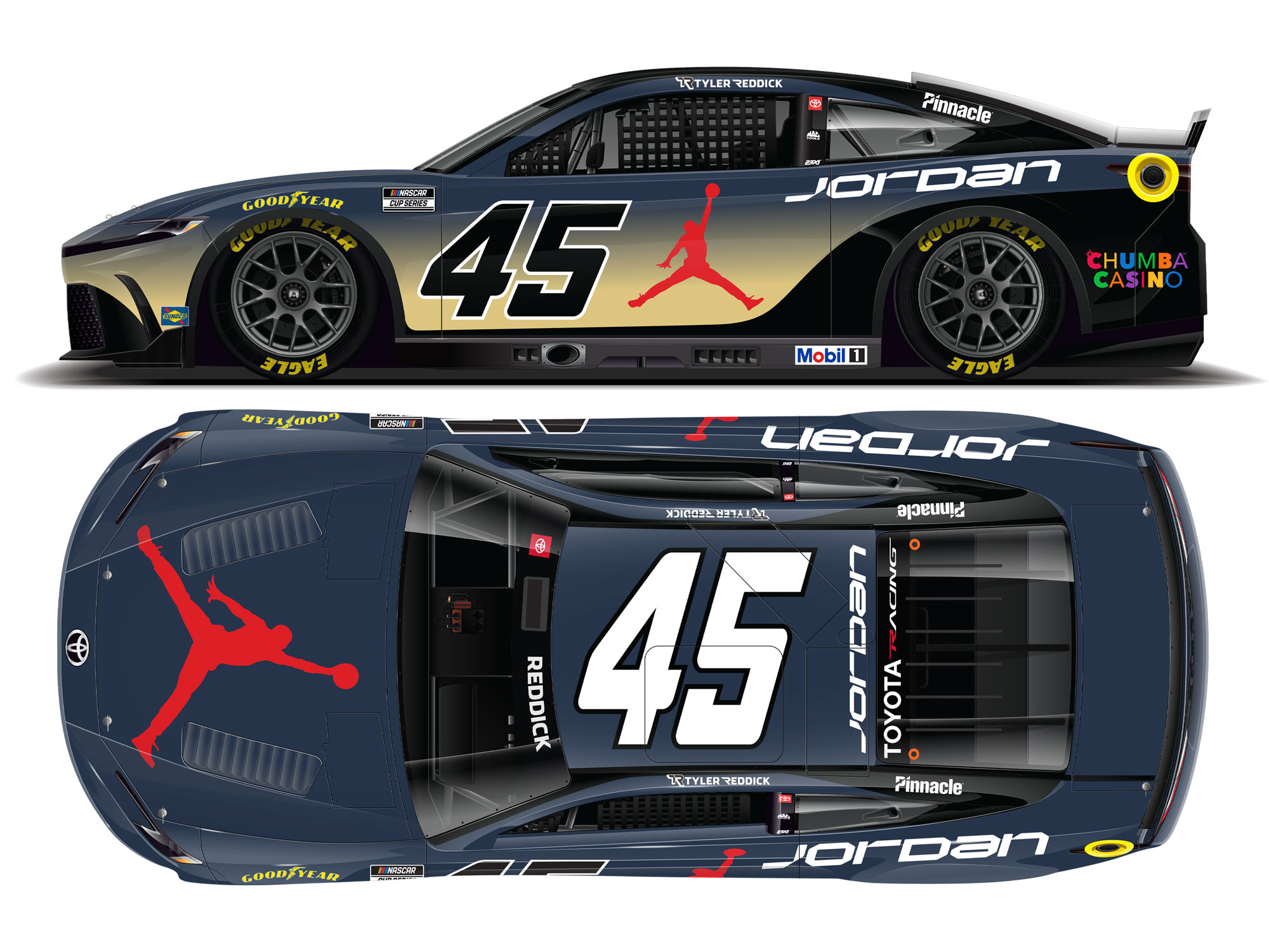 Tyler Reddick 2026 Jordan Brand Phoenix 1:24 Nascar Diecast