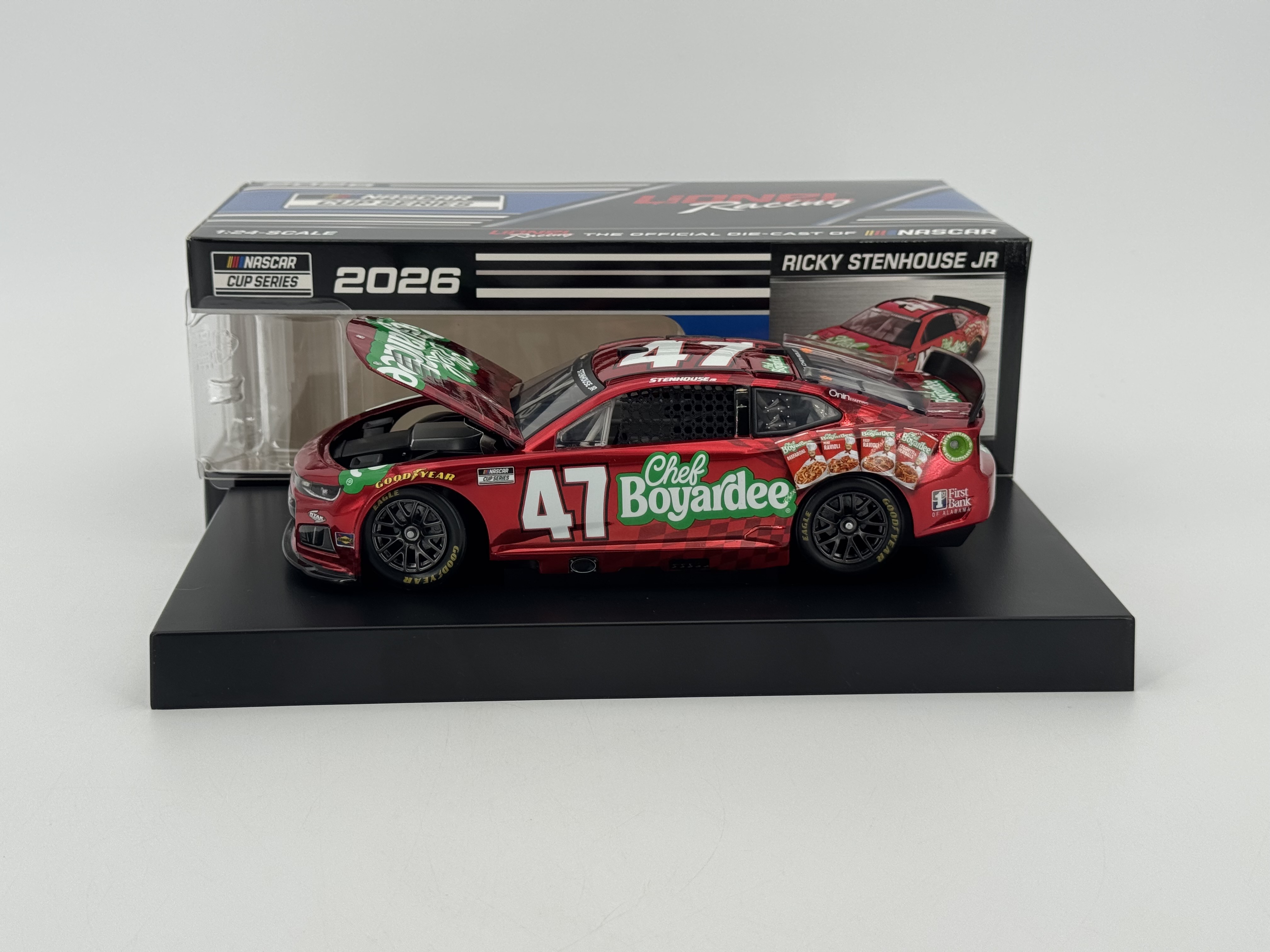 【新品未開封】週末セール✨STEELHOUSE LANE スティールハウスレーン Ricky Stenhouse Jr. 2026 Chef Boyardee1:24 Color Chrome Nascar Diecast
