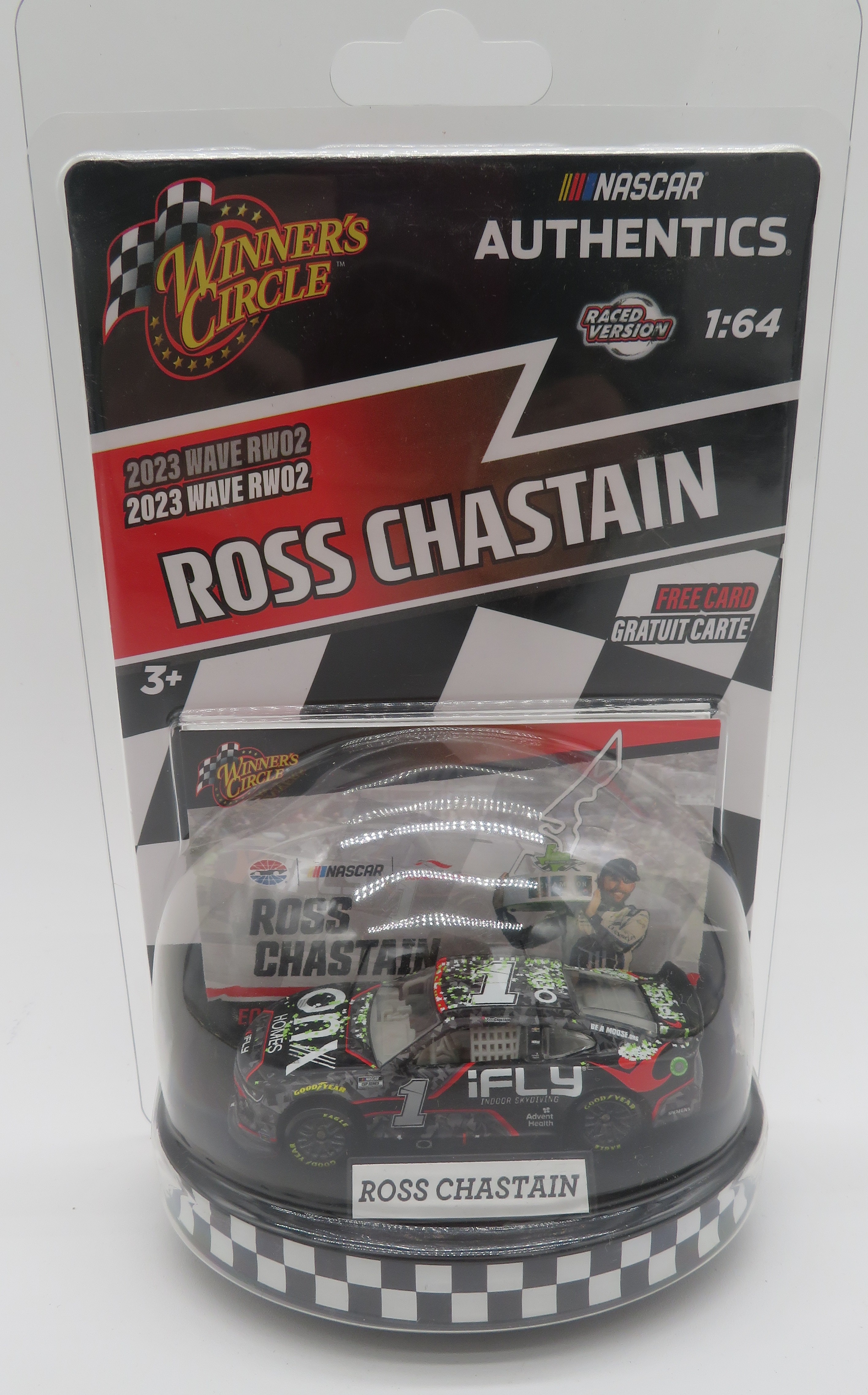 Ross Chastain 2023 Wave RW02 2022 iFLY COTA Win 1:64 Nascar Authentics