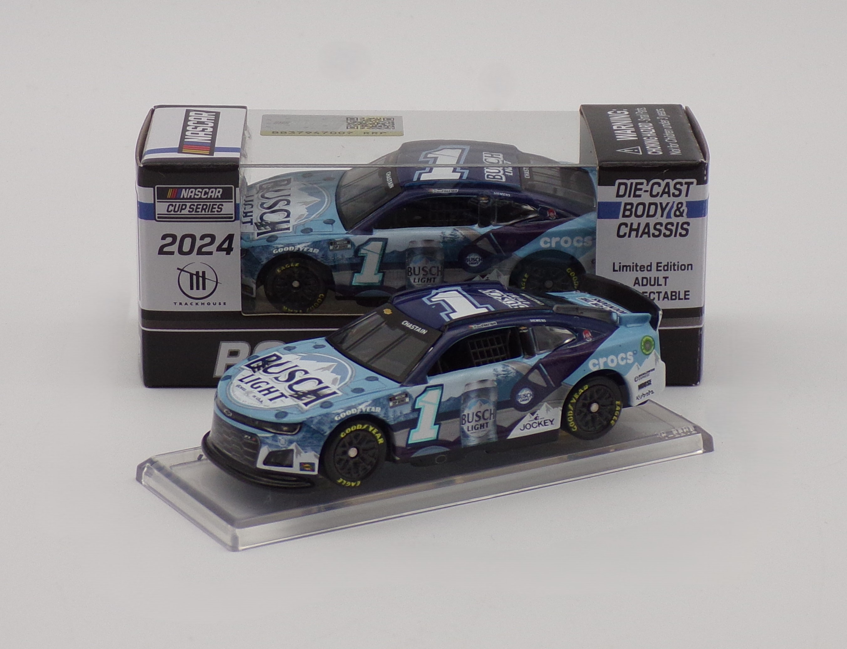 Ross Chastain 2024 Busch Light Crocs 1:64 Nascar Diecast Chassis