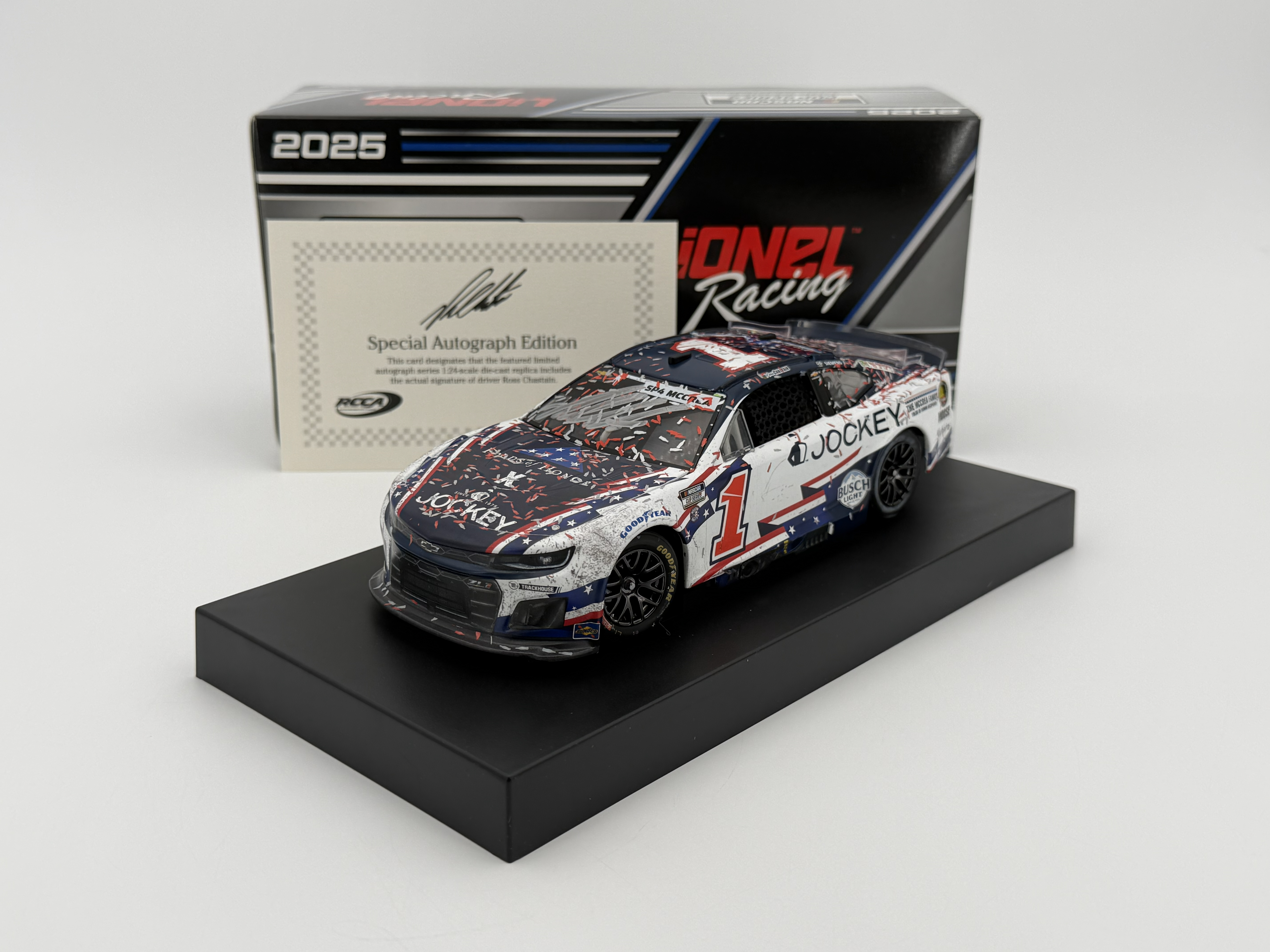 Ross Chastain Autographed 2025 Jockey Salutes / Coke 600 Race Win