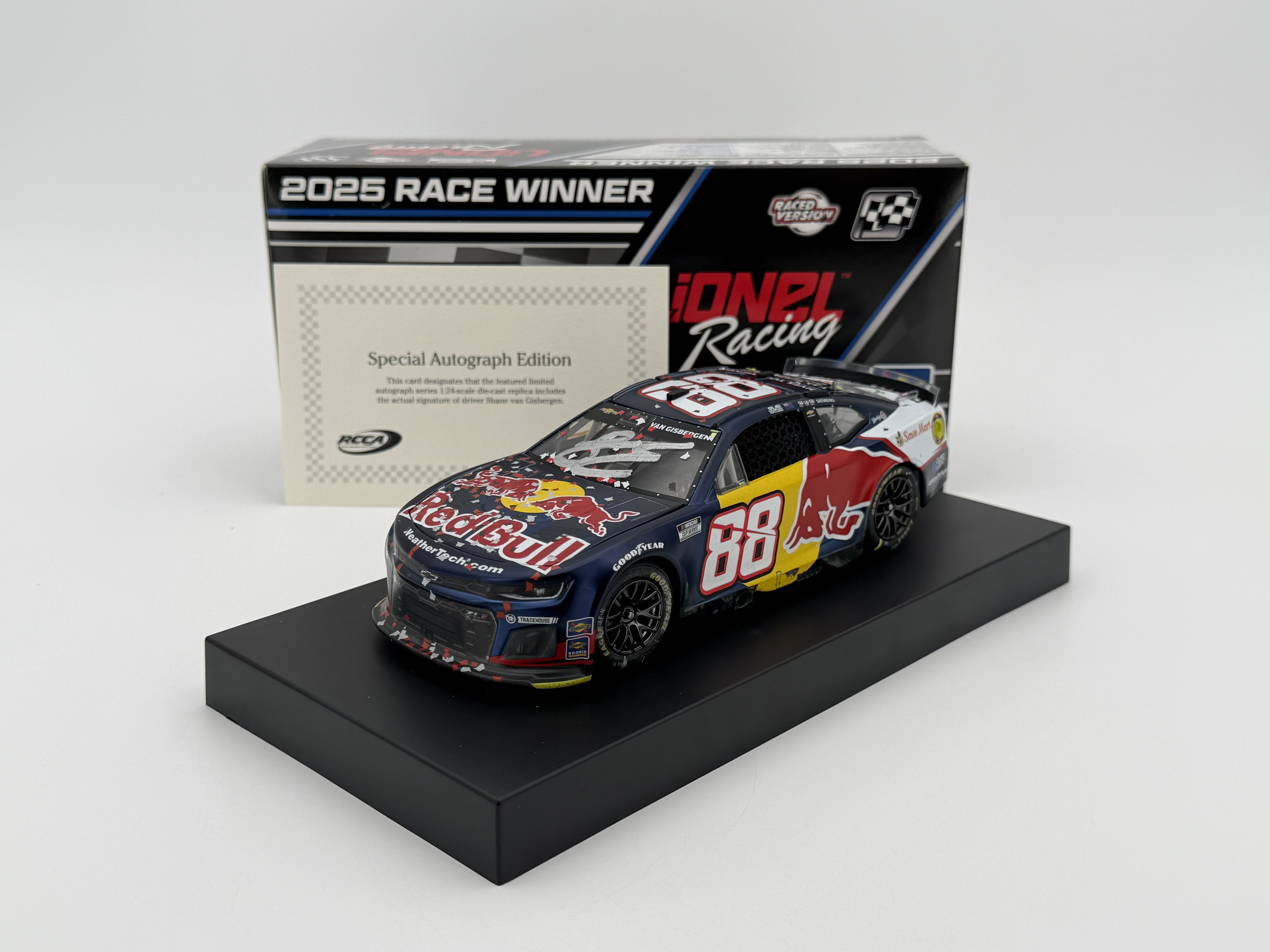 Shane Van Gisbergen Autographed 2025 Red Bull / Sonoma Race Win 1